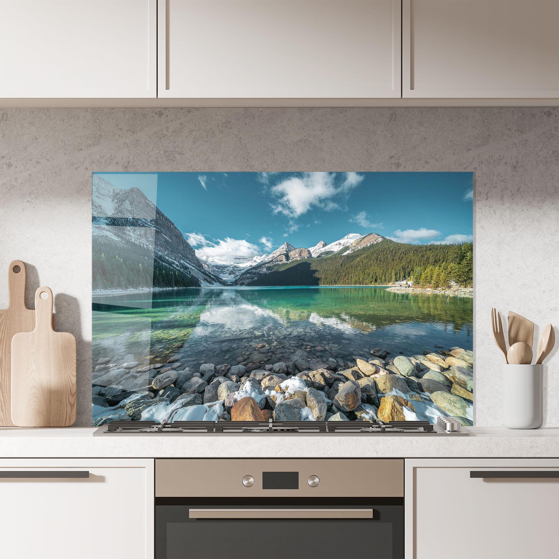 Panou Sticla Bucatarie Breathtaking View mockup 7