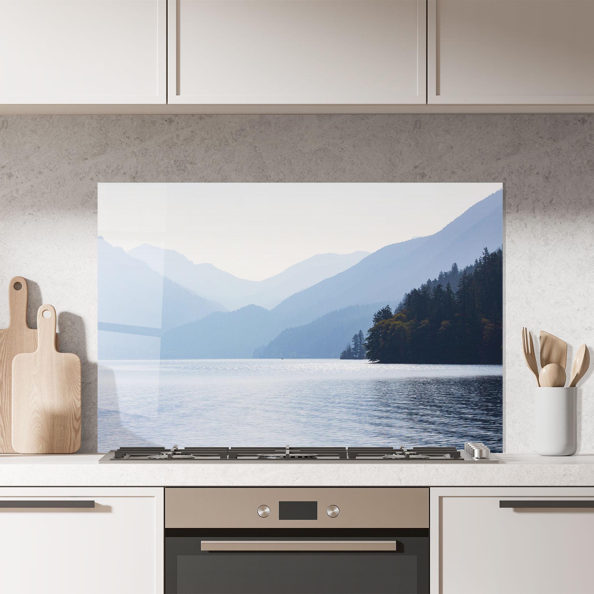 Panou Sticla Bucatarie Grey Lake View mockup 7