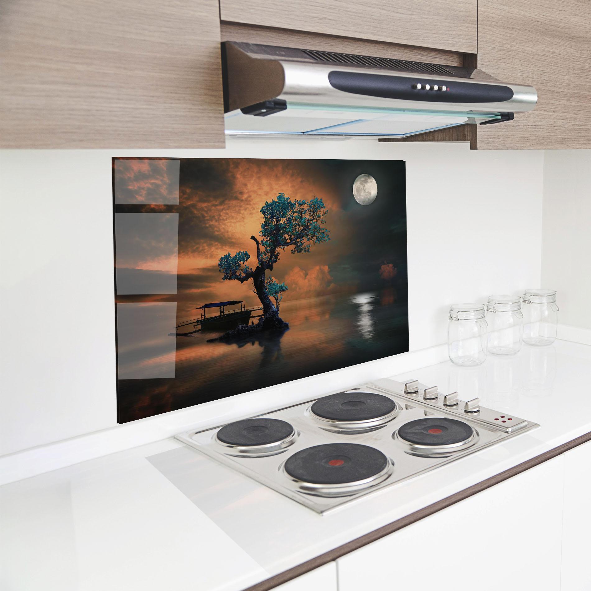 Panou Sticla Bucatarie Blue Tree mockup 8