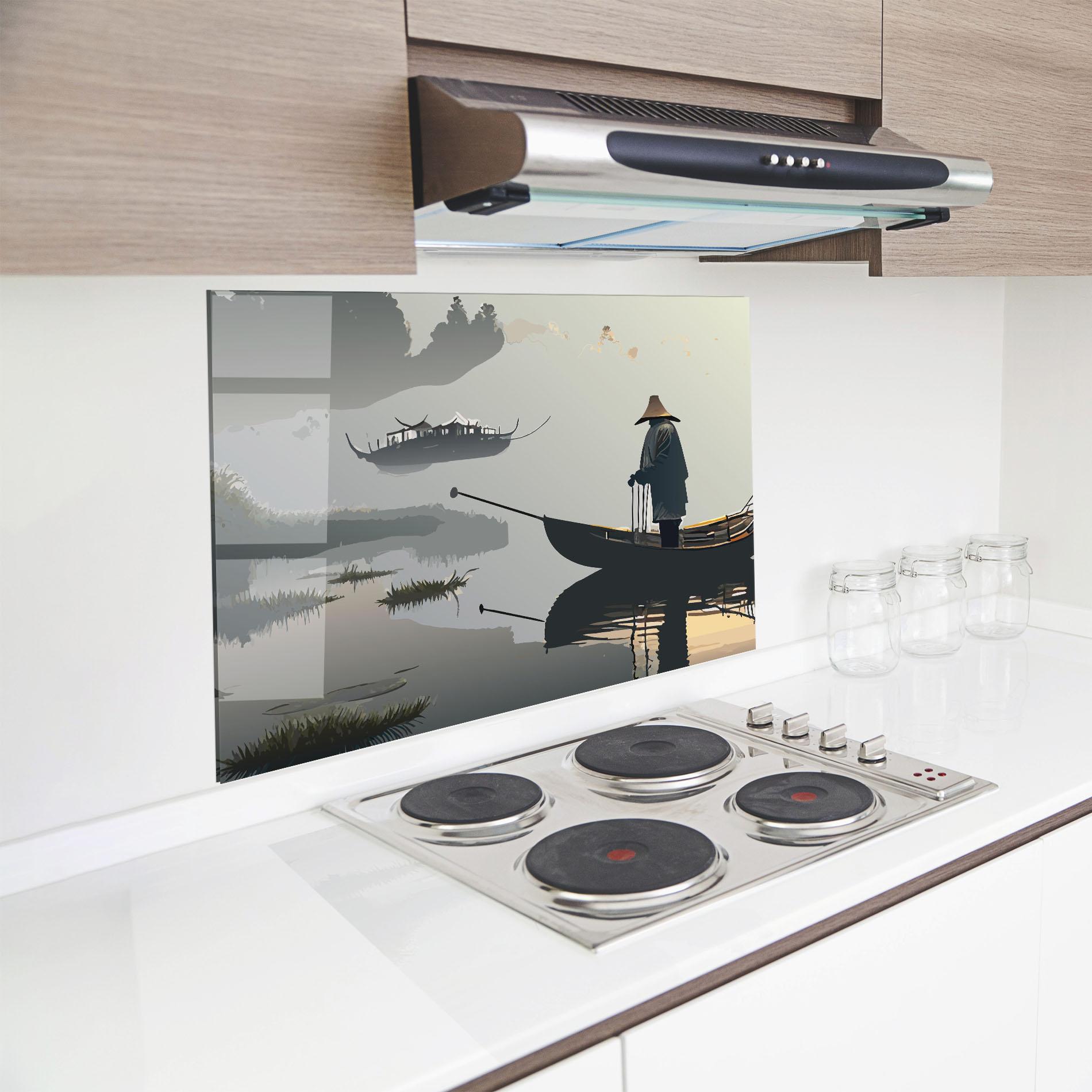 Panou Sticla Bucatarie Grey Lake Man mockup 8