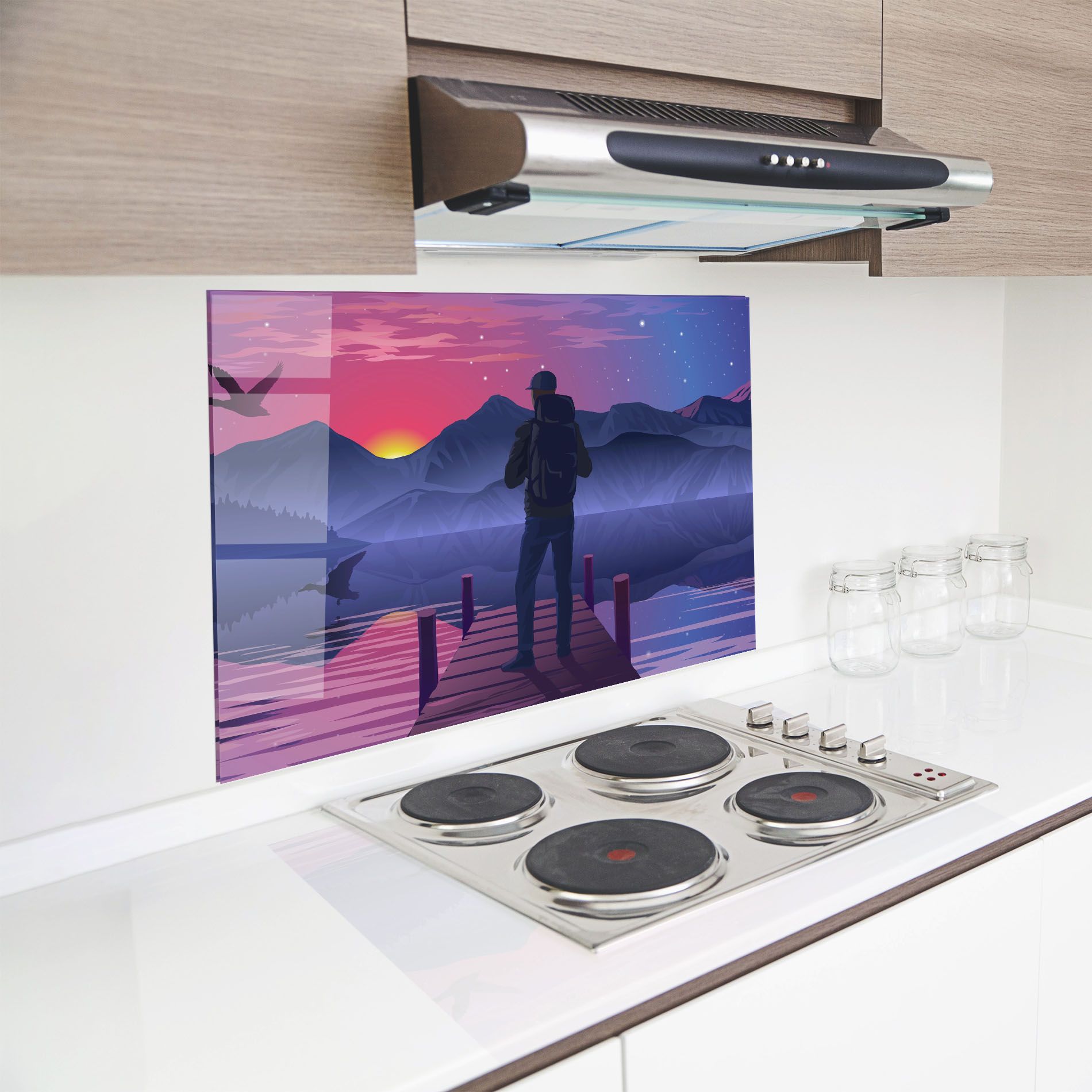 Lake Pink Night mockup 8