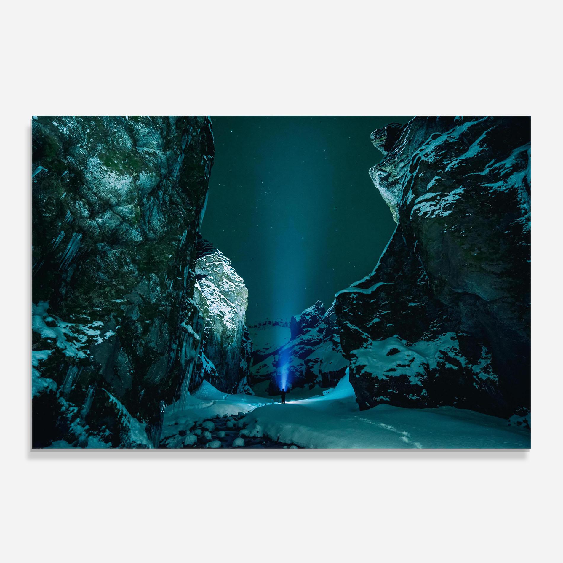 Panou Sticla Bucatarie Green Light Mountain mockup 0