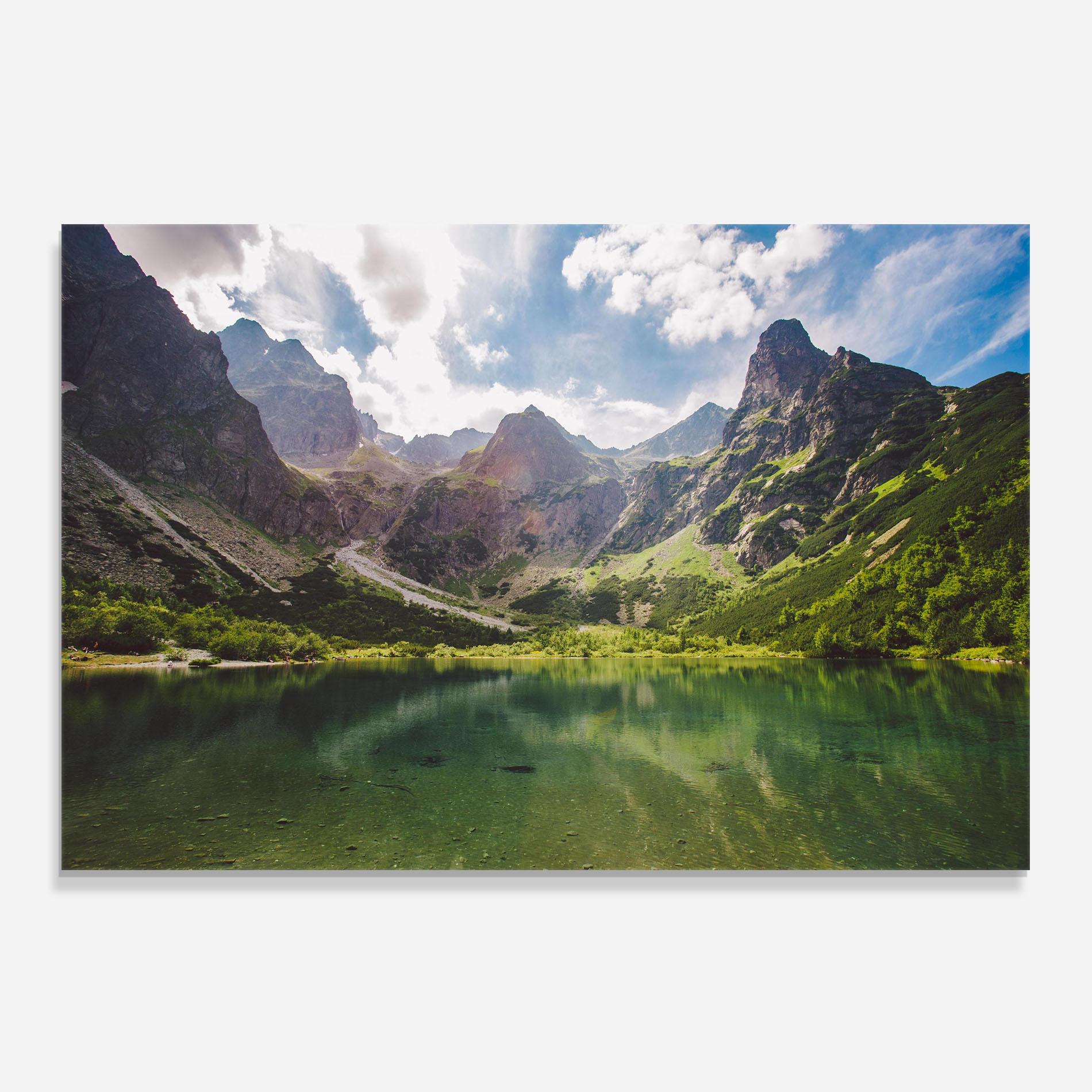 Panou Sticla Bucatarie Green Mountain mockup 0