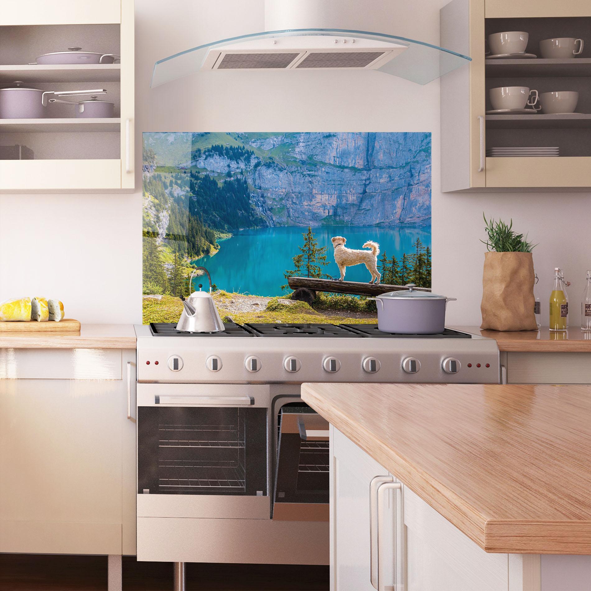 Panou Sticla Bucatarie Dog mockup 1