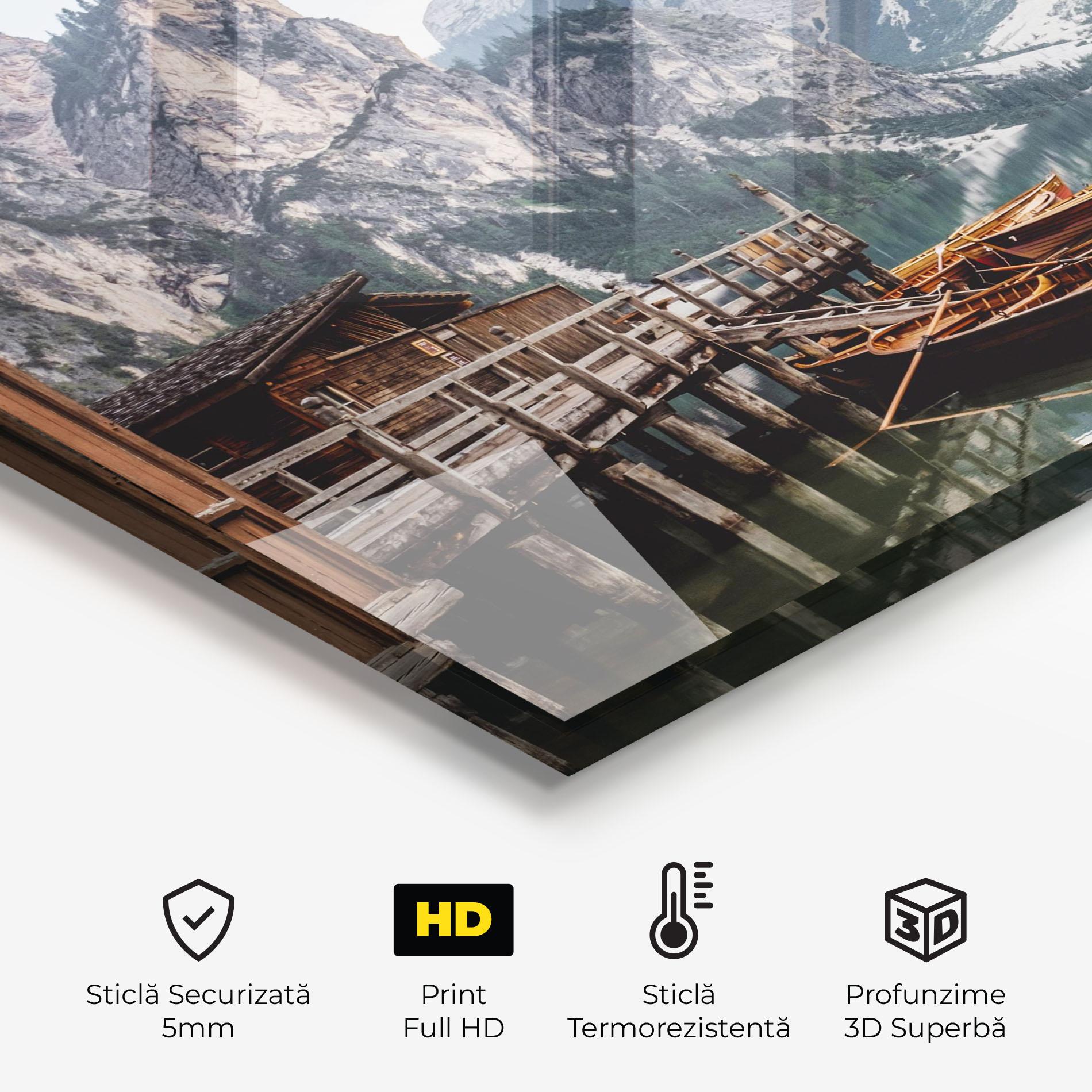 Panou Sticla Bucatarie Cabin Lake mockup 2