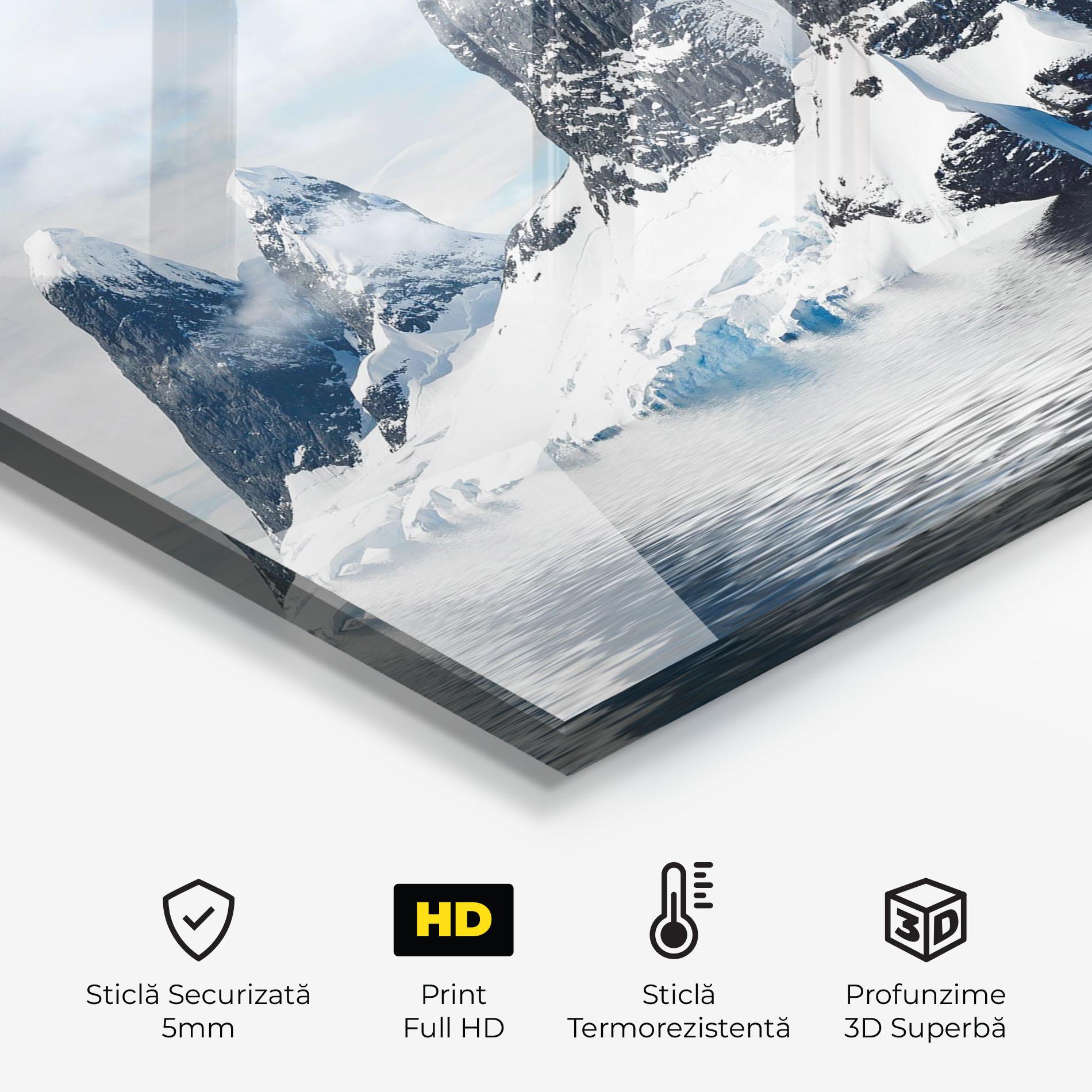Panou Sticla Bucatarie Glacial Mountains mockup 2