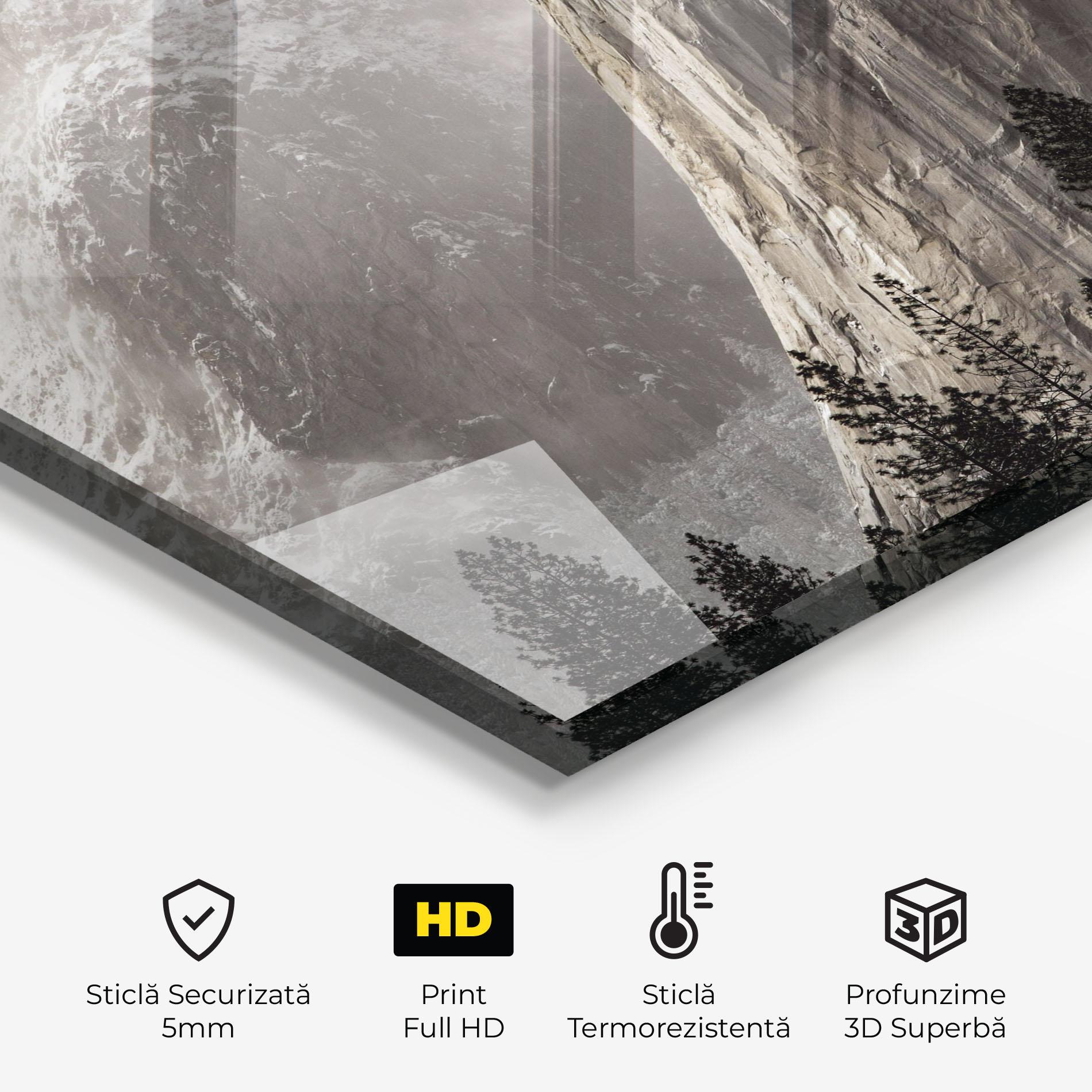 Panou Sticla Bucatarie Green Tree Mountain mockup 2