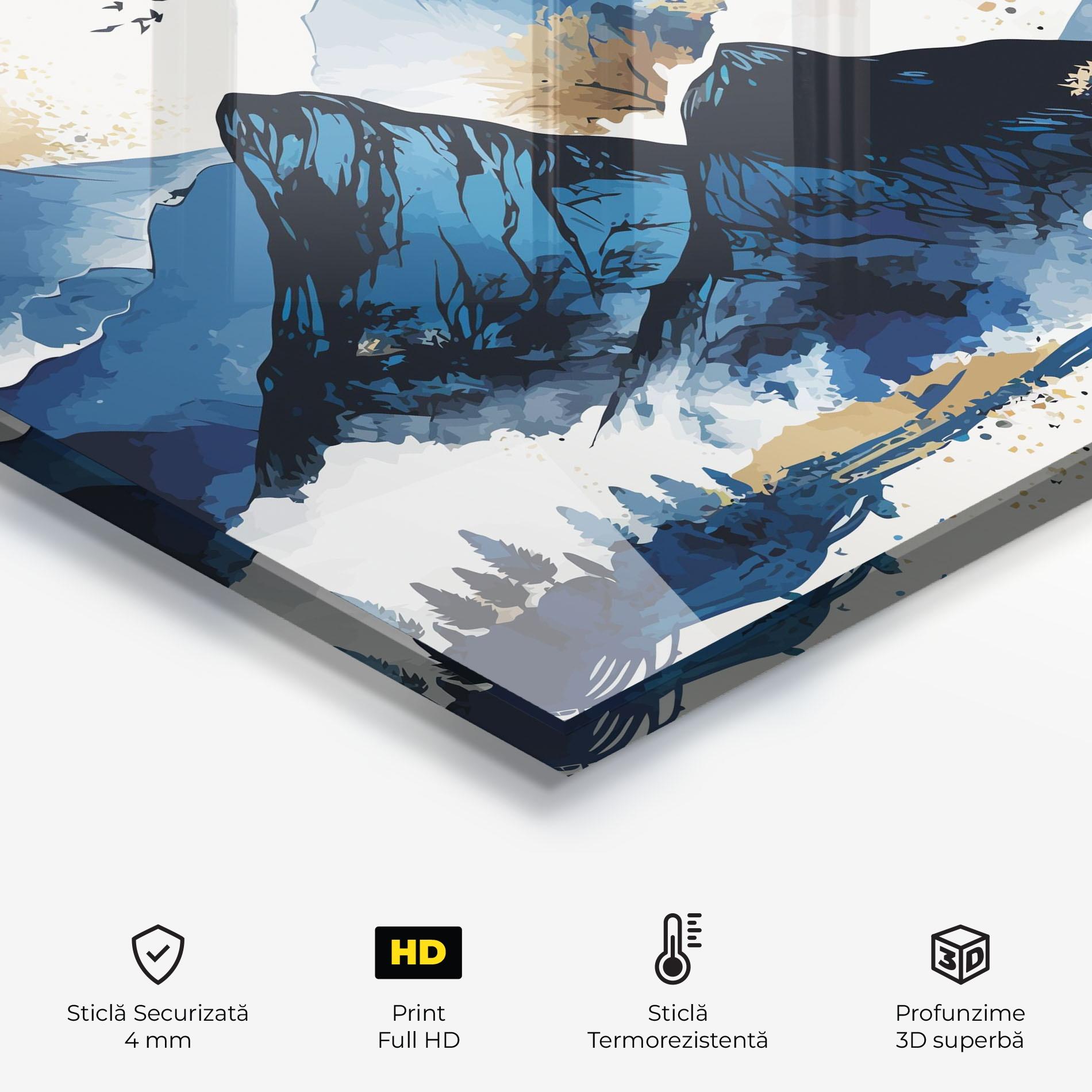 Panou Sticla Bucatarie Blue Mountain Moon mockup 2