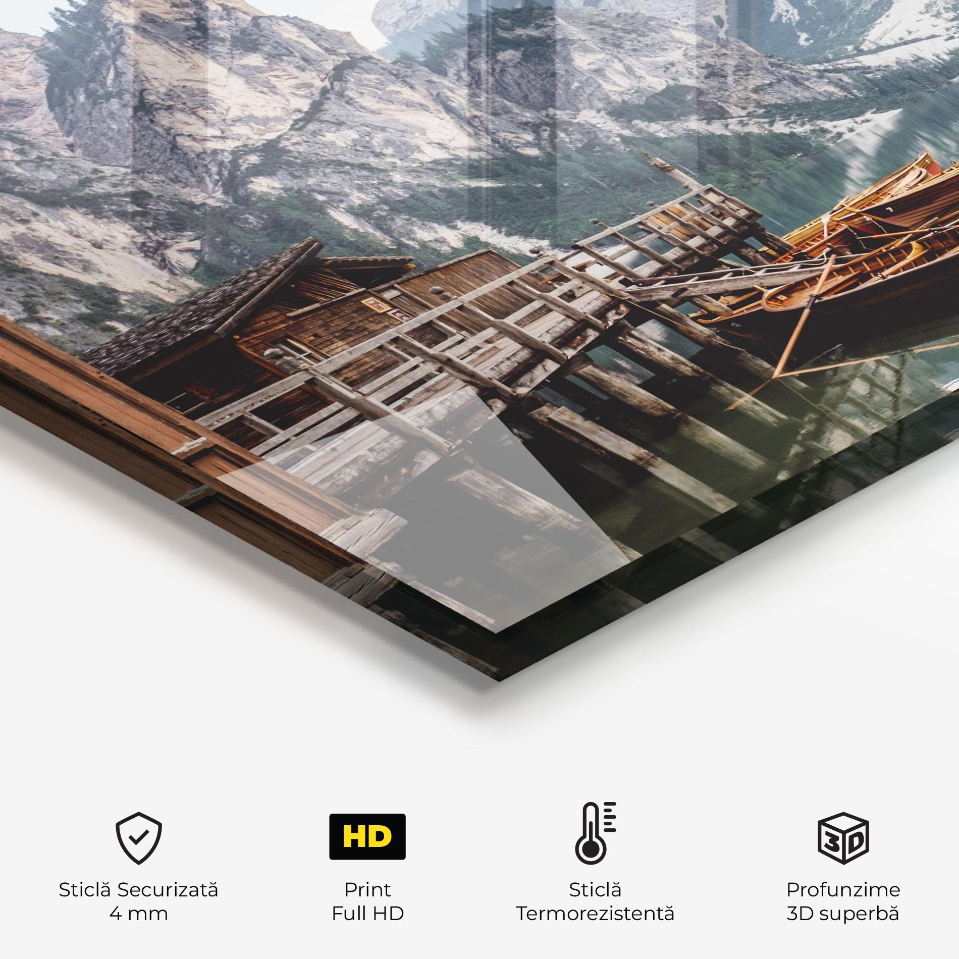 Panou Sticla Bucatarie Cabin Lake mockup 2