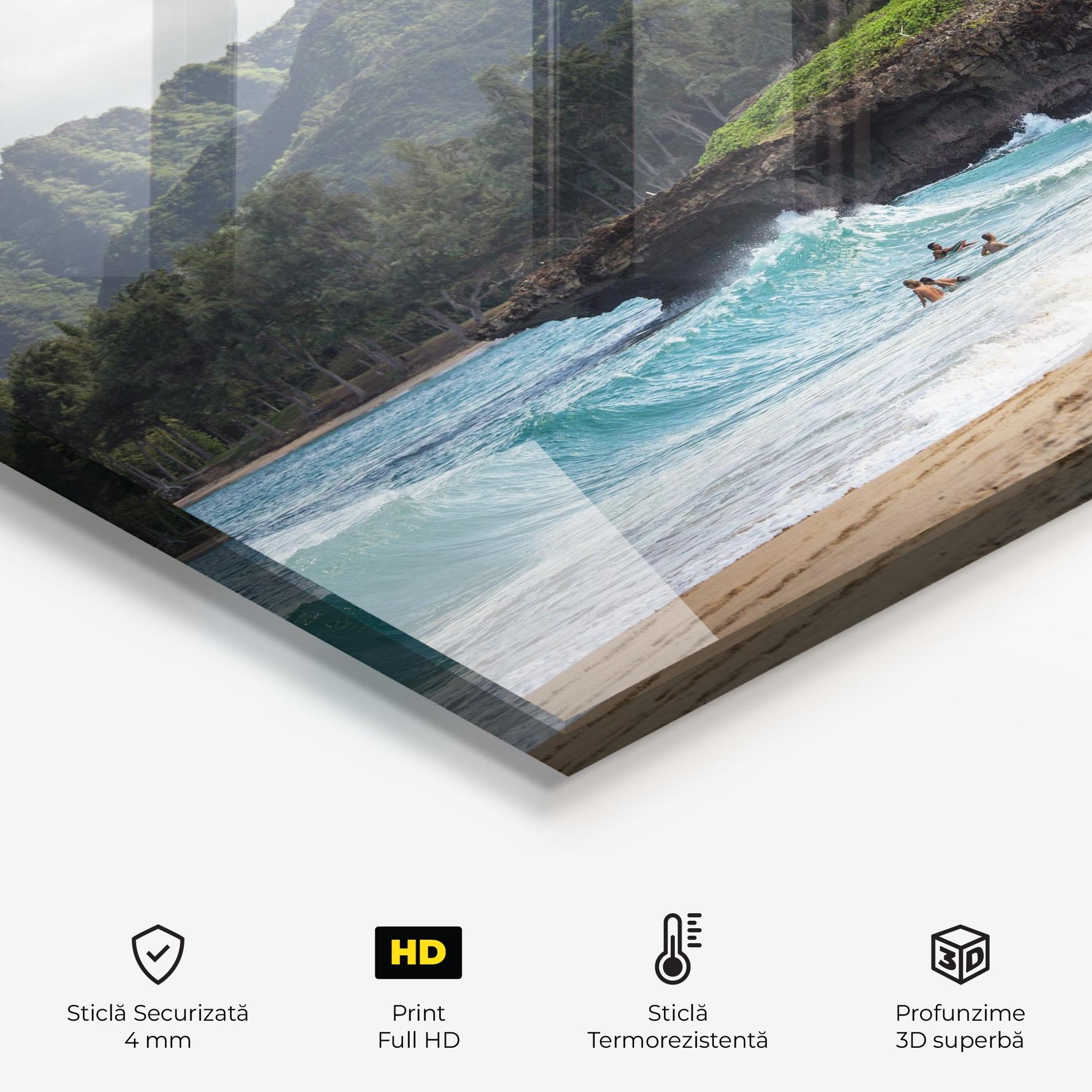 Panou Sticla Bucatarie Fun Waves mockup 2