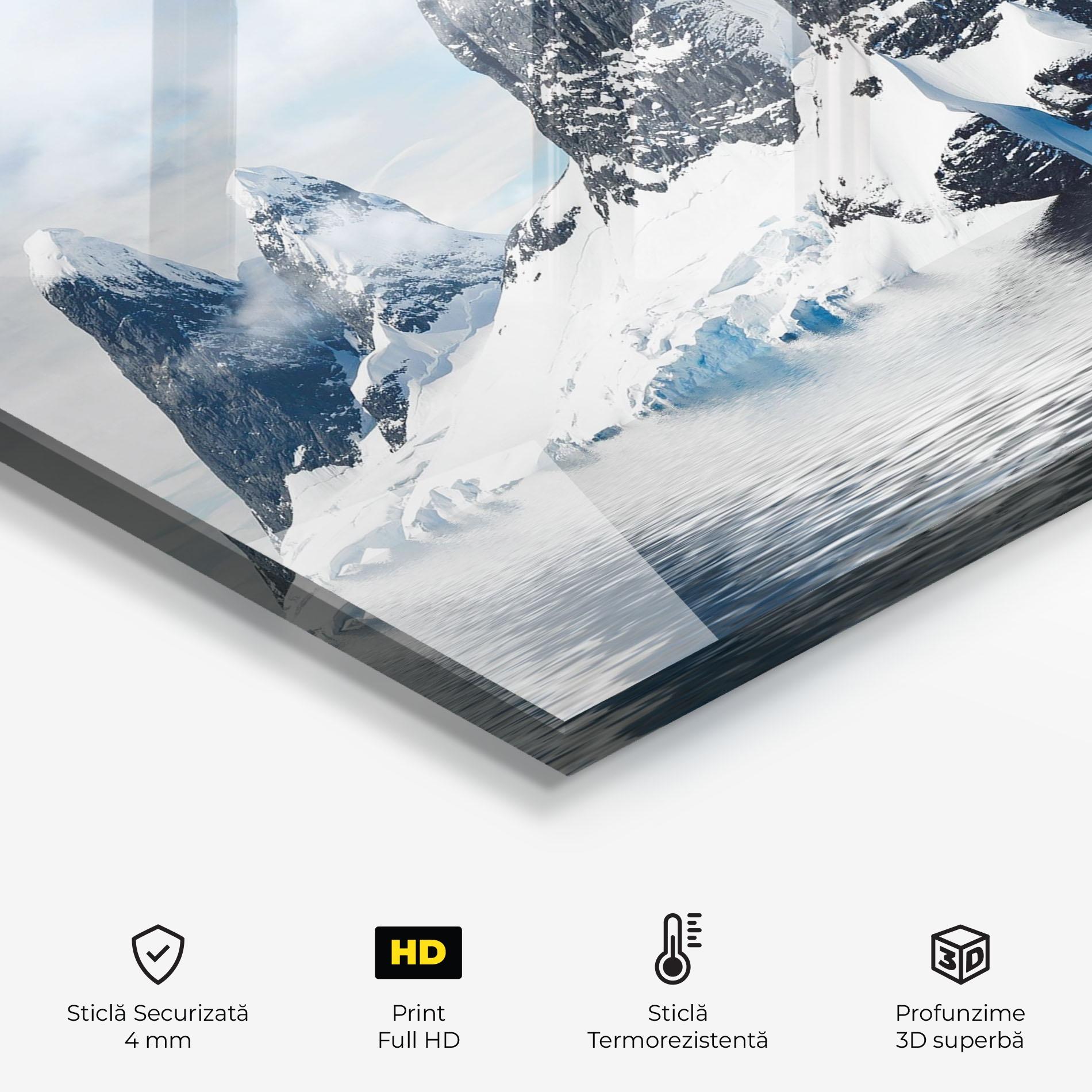 Panou Sticla Bucatarie Glacial Mountains mockup 2