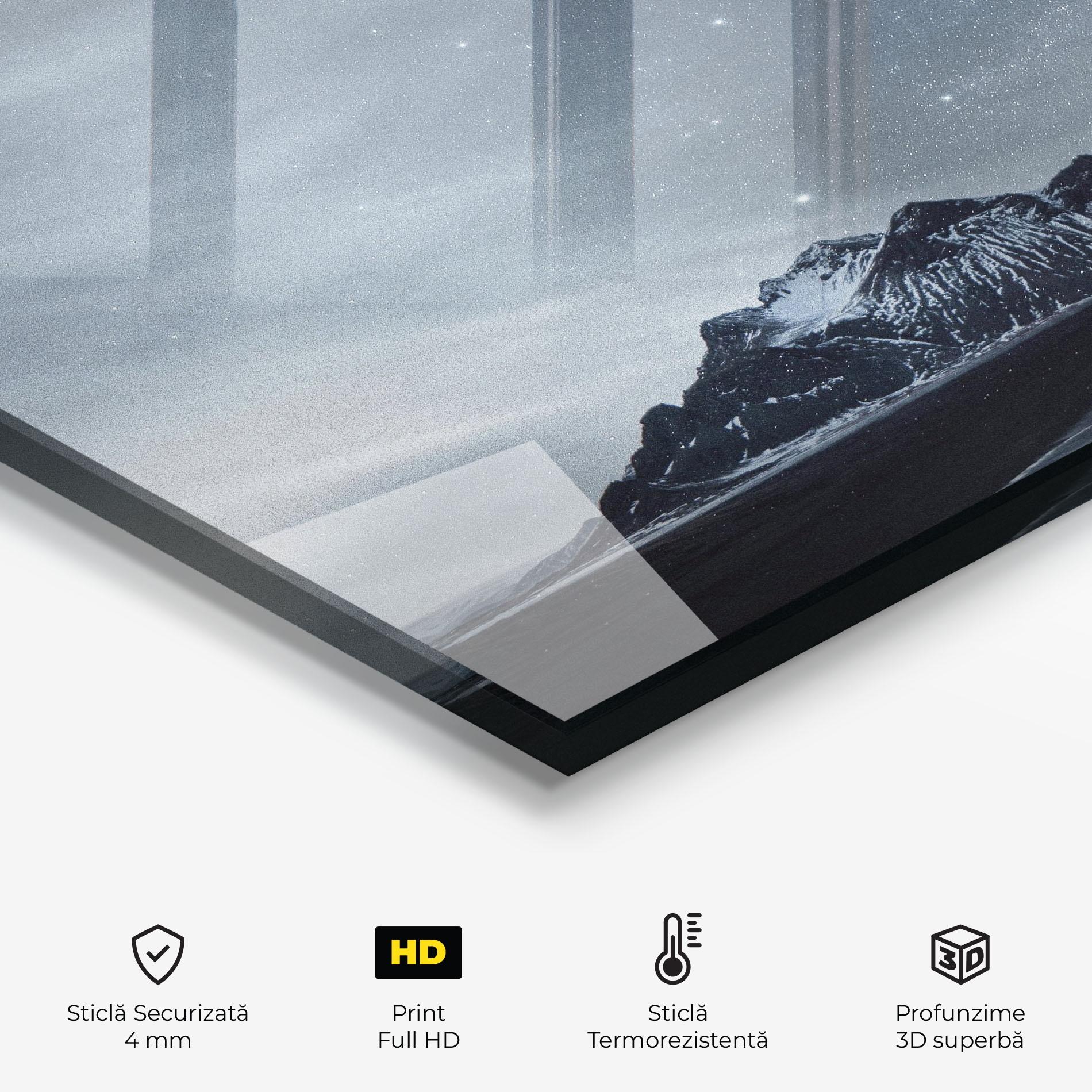 Panou Sticla Bucatarie Grey Star Mountain mockup 2