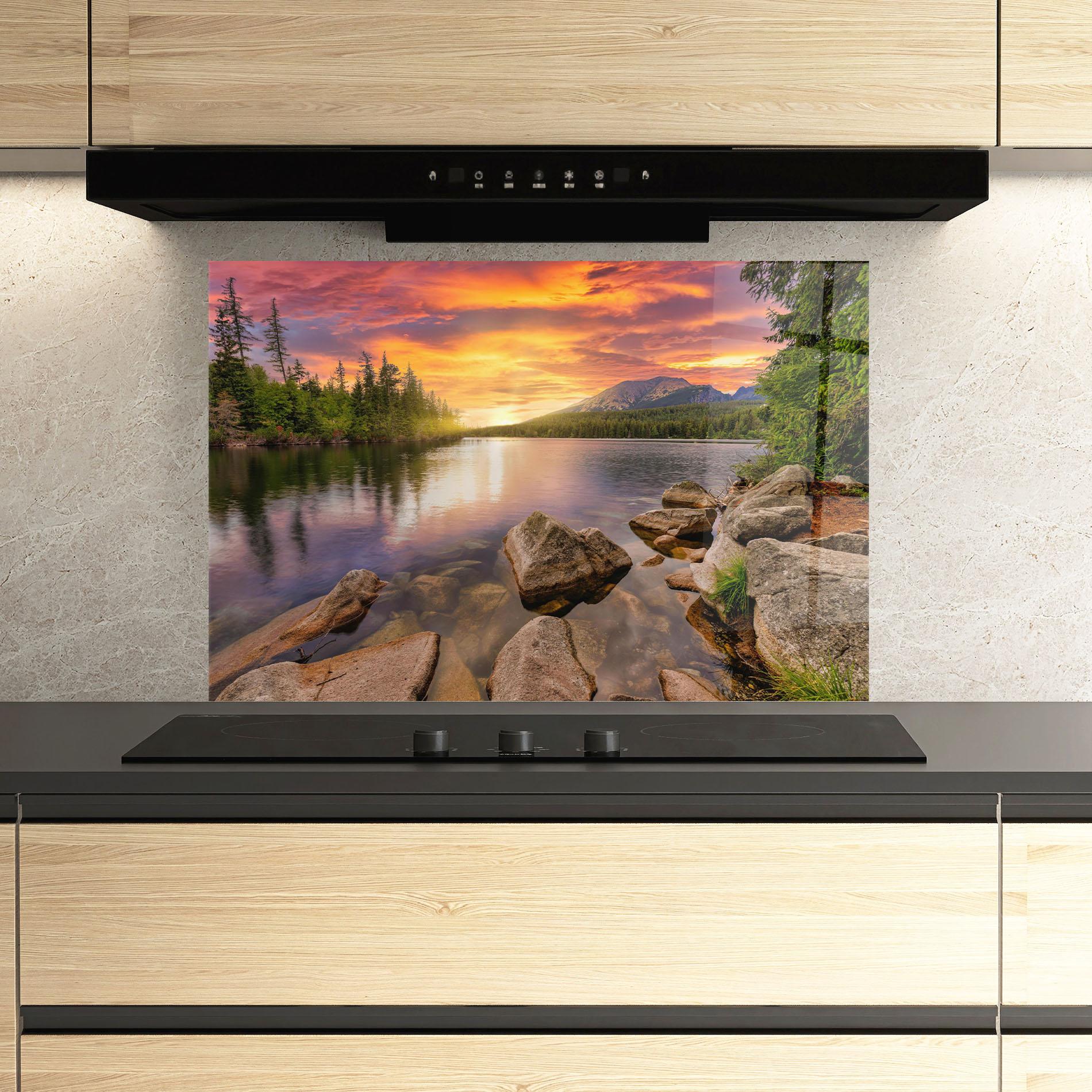 Panou Sticla Bucatarie Tatra View mockup 3