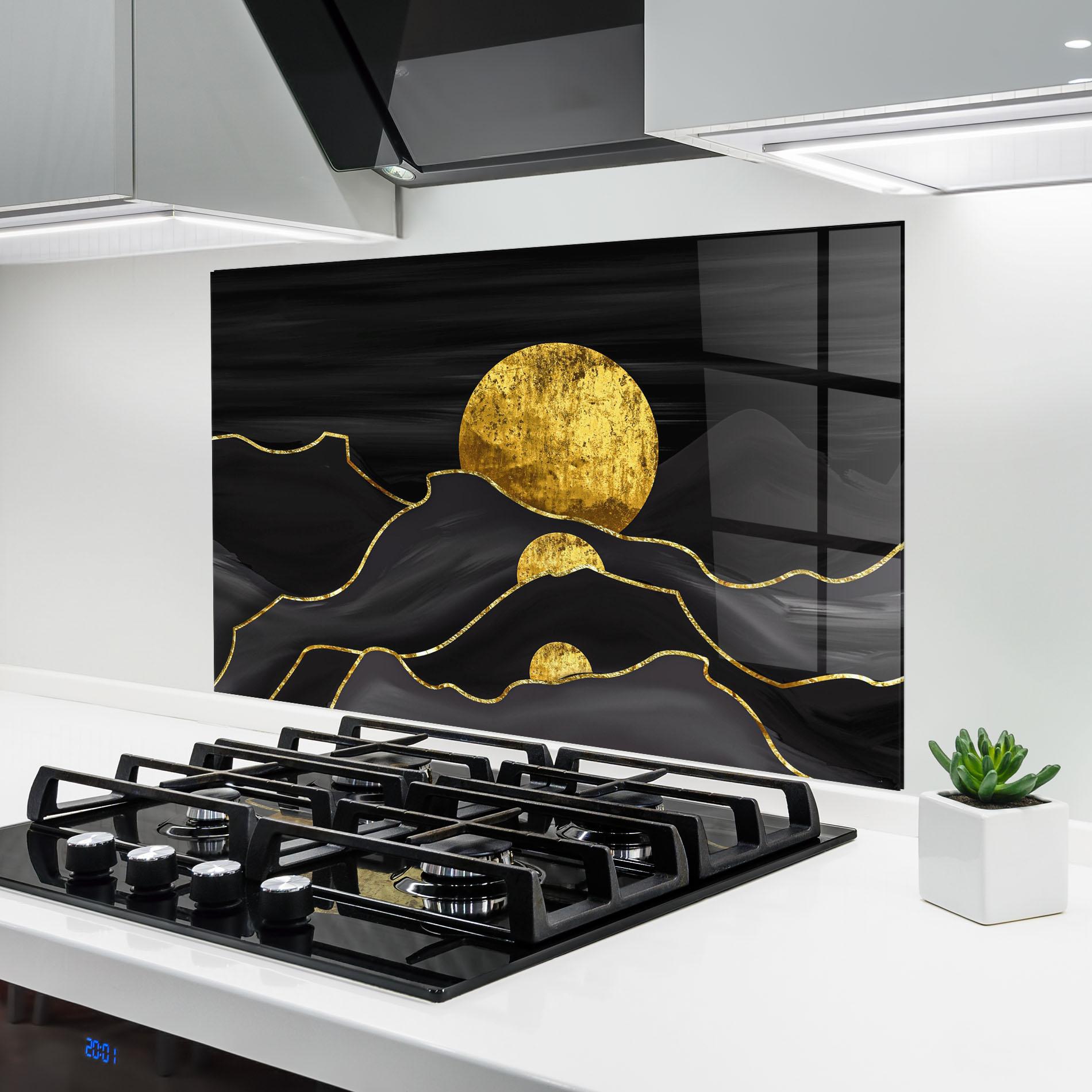 Panou Sticla Bucatarie Black Moutains mockup 6