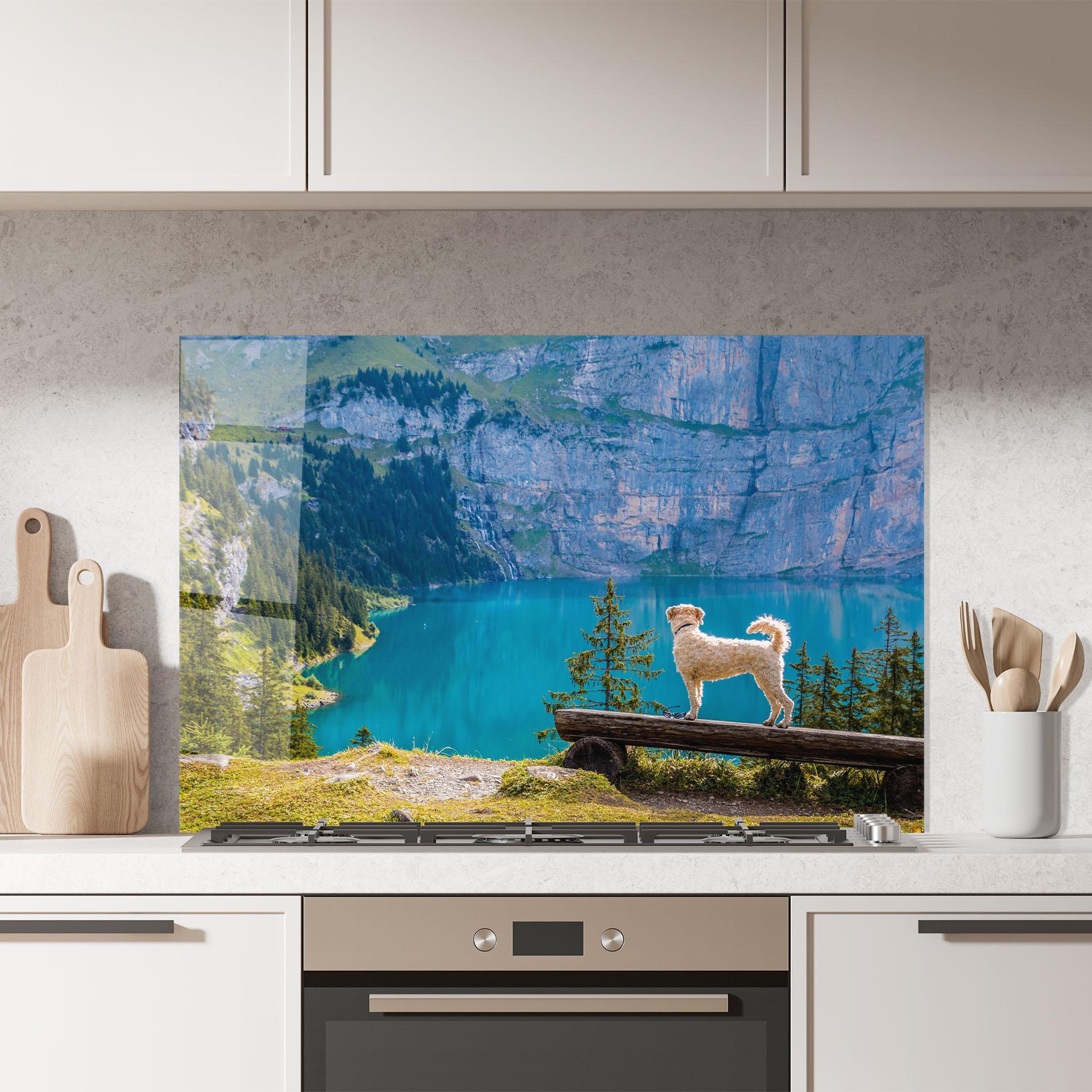 Panou Sticla Bucatarie Dog mockup 7