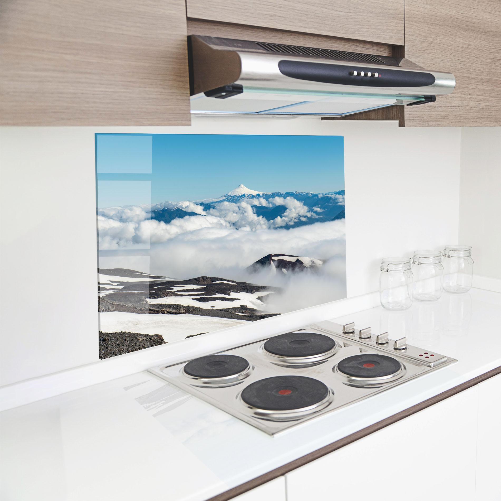 Panou Sticla Bucatarie Cloudy High View mockup 8