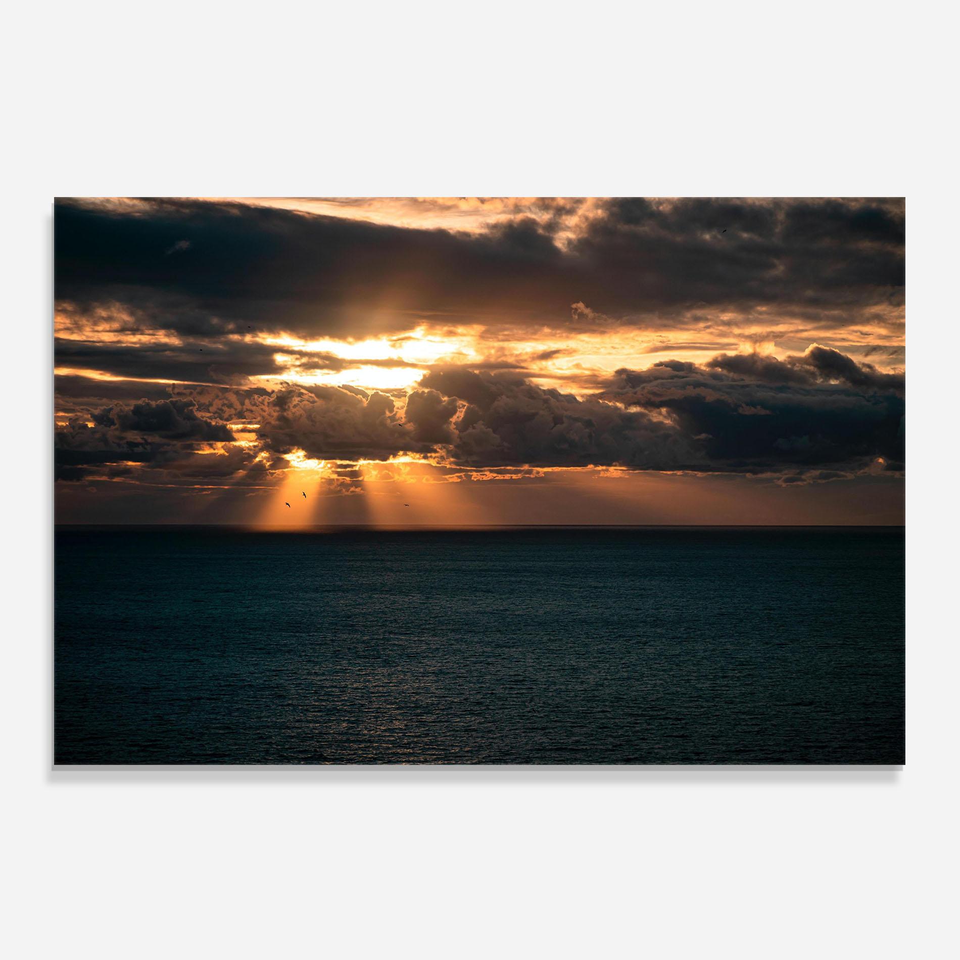 Panou Sticla Bucatarie Cloudy Sunrise mockup 0