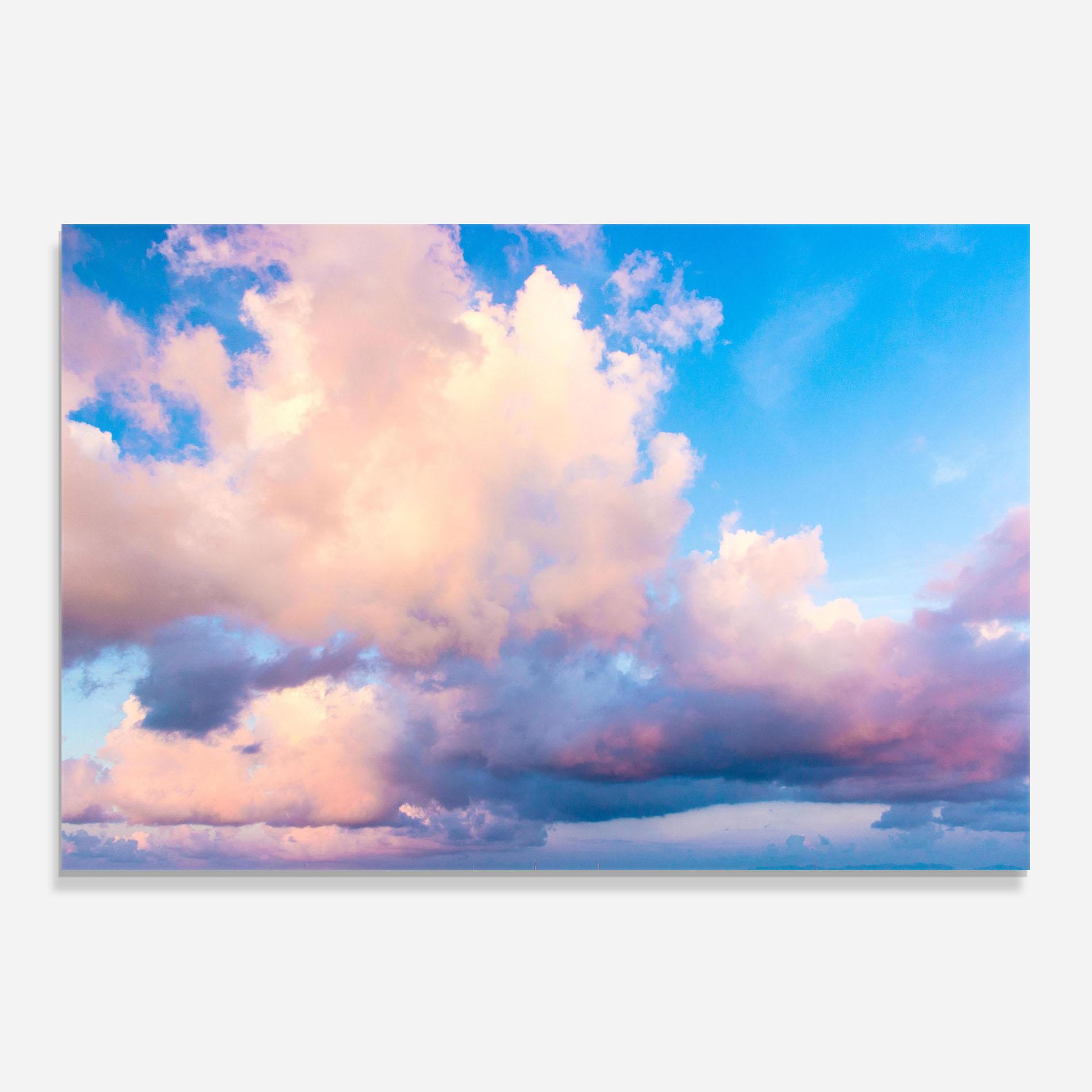 Panou Sticla Bucatarie Dreamy Pink Clouds mockup 0