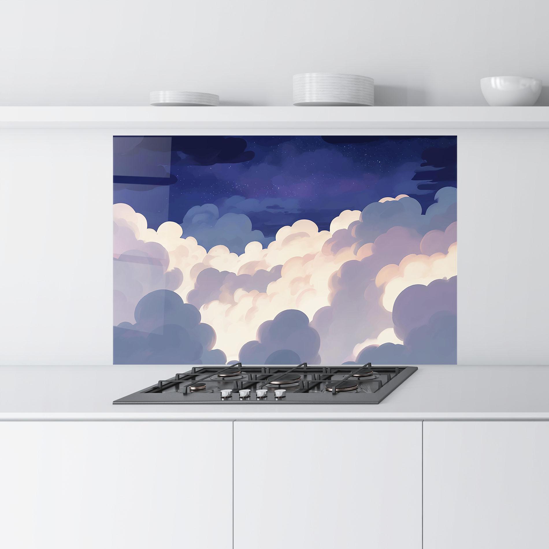 Panou Sticla Bucatarie Cloud Art mockup 9