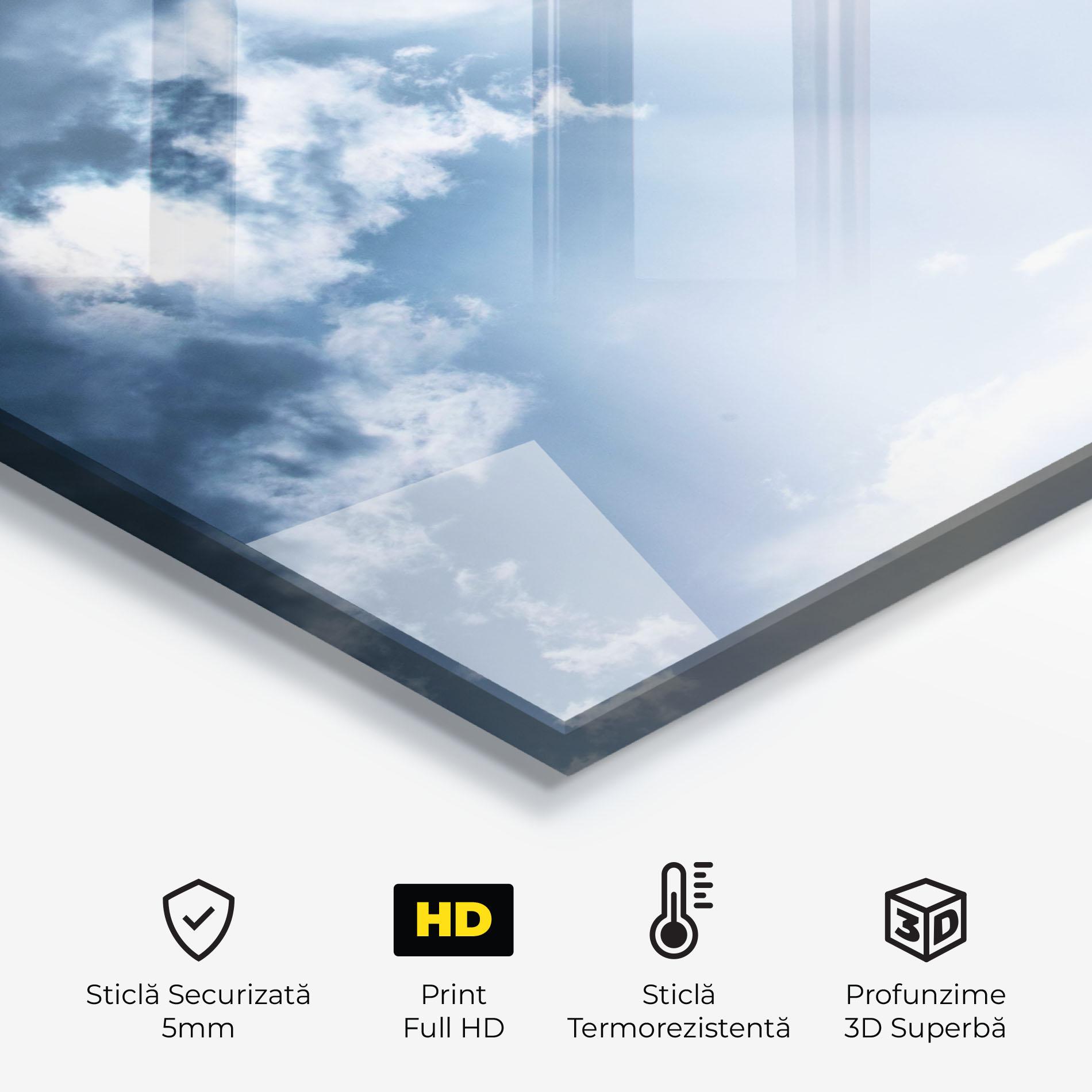 Panou Sticla Bucatarie Dark Blue Sky mockup 2