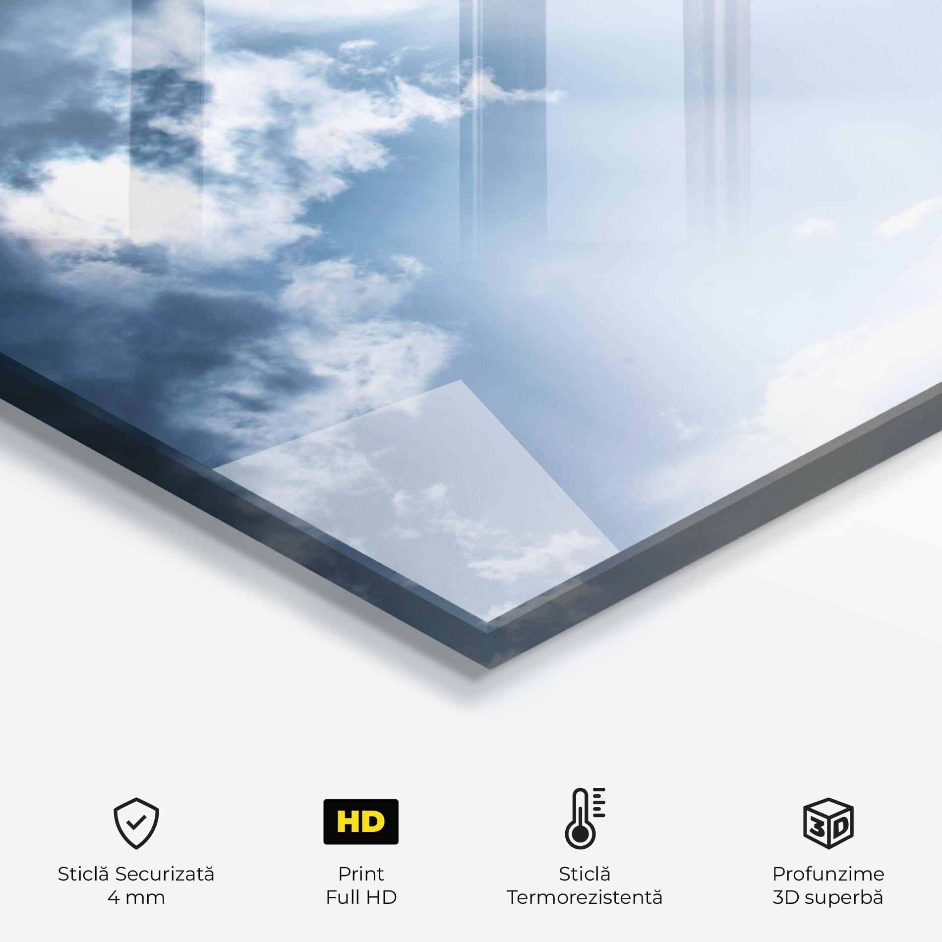 Panou Sticla Bucatarie Dark Blue Sky mockup 2