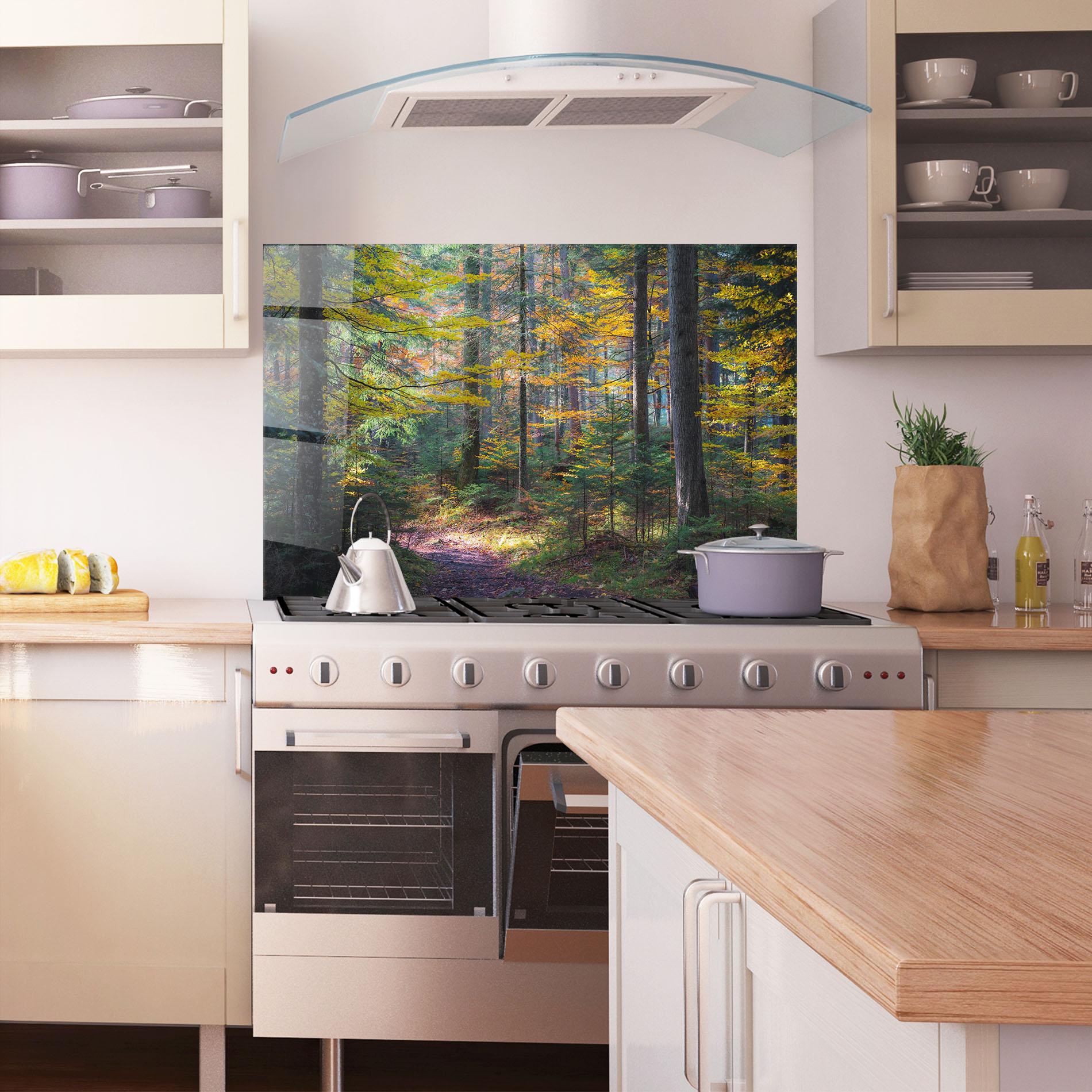 Panou Sticla Bucatarie Dreamy Path Dorest mockup 1