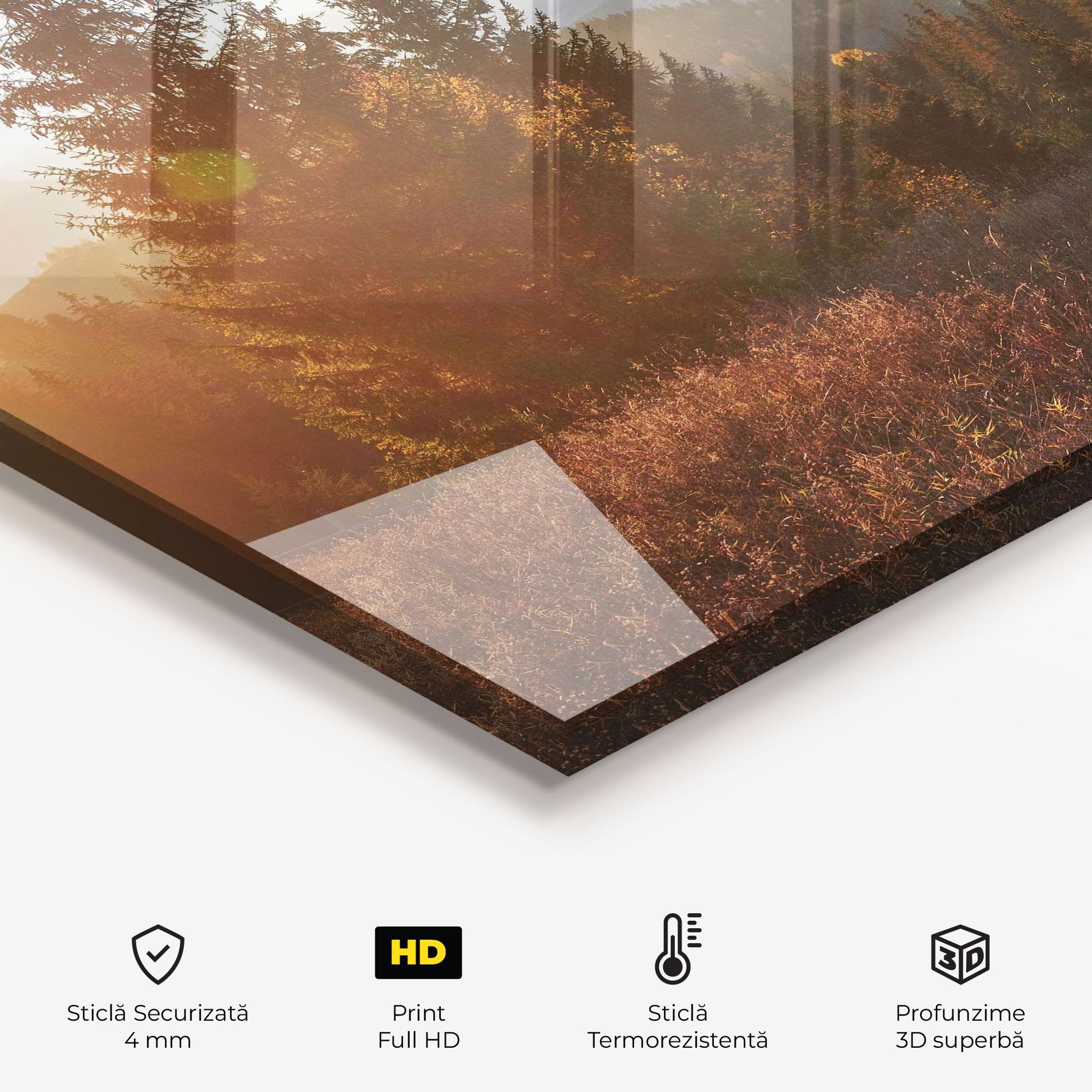 Panou Sticla Bucatarie Autumn Morning mockup 2