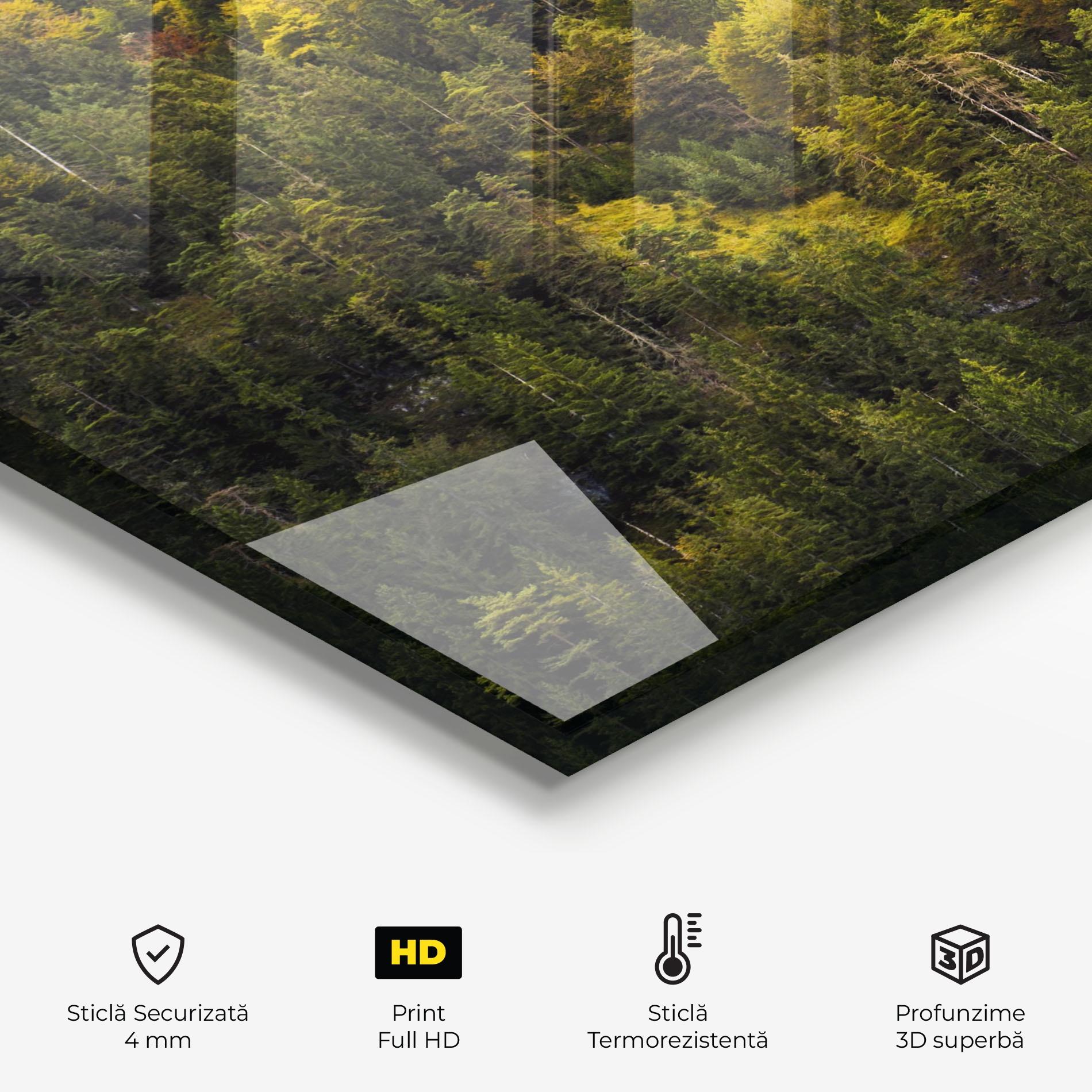 Panou Sticla Bucatarie Green Shade Tree mockup 2