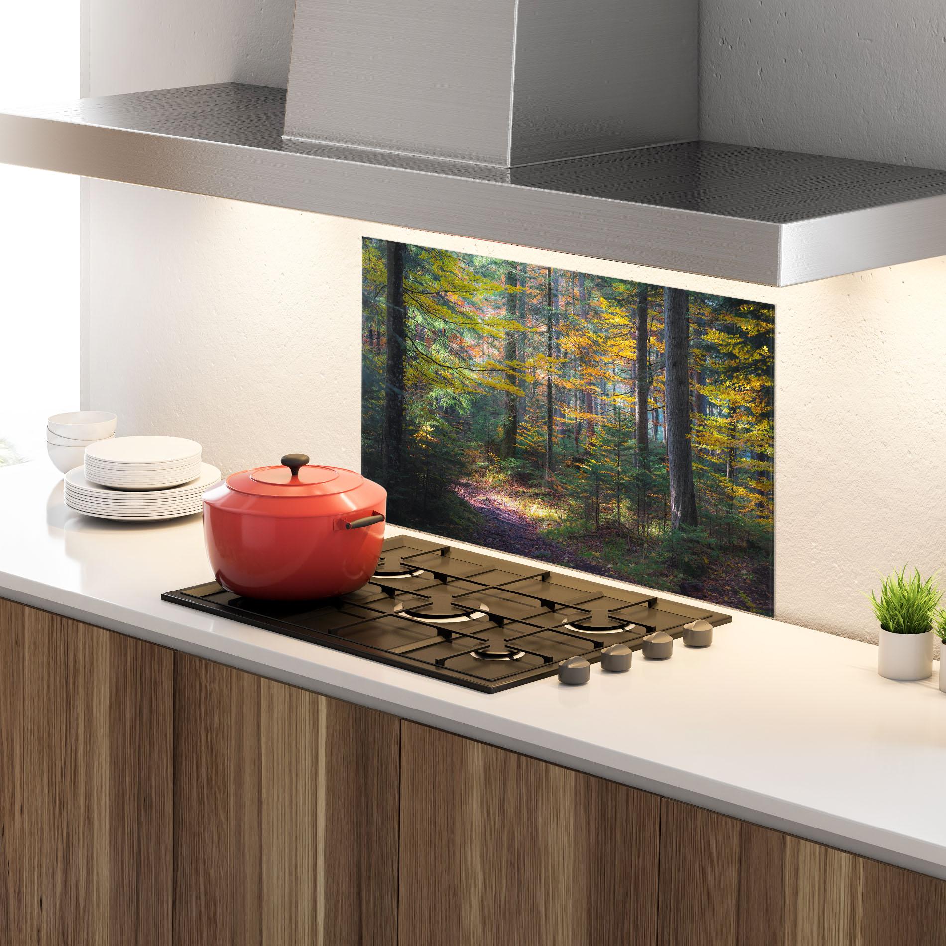 Panou Sticla Bucatarie Dreamy Path Dorest mockup 4