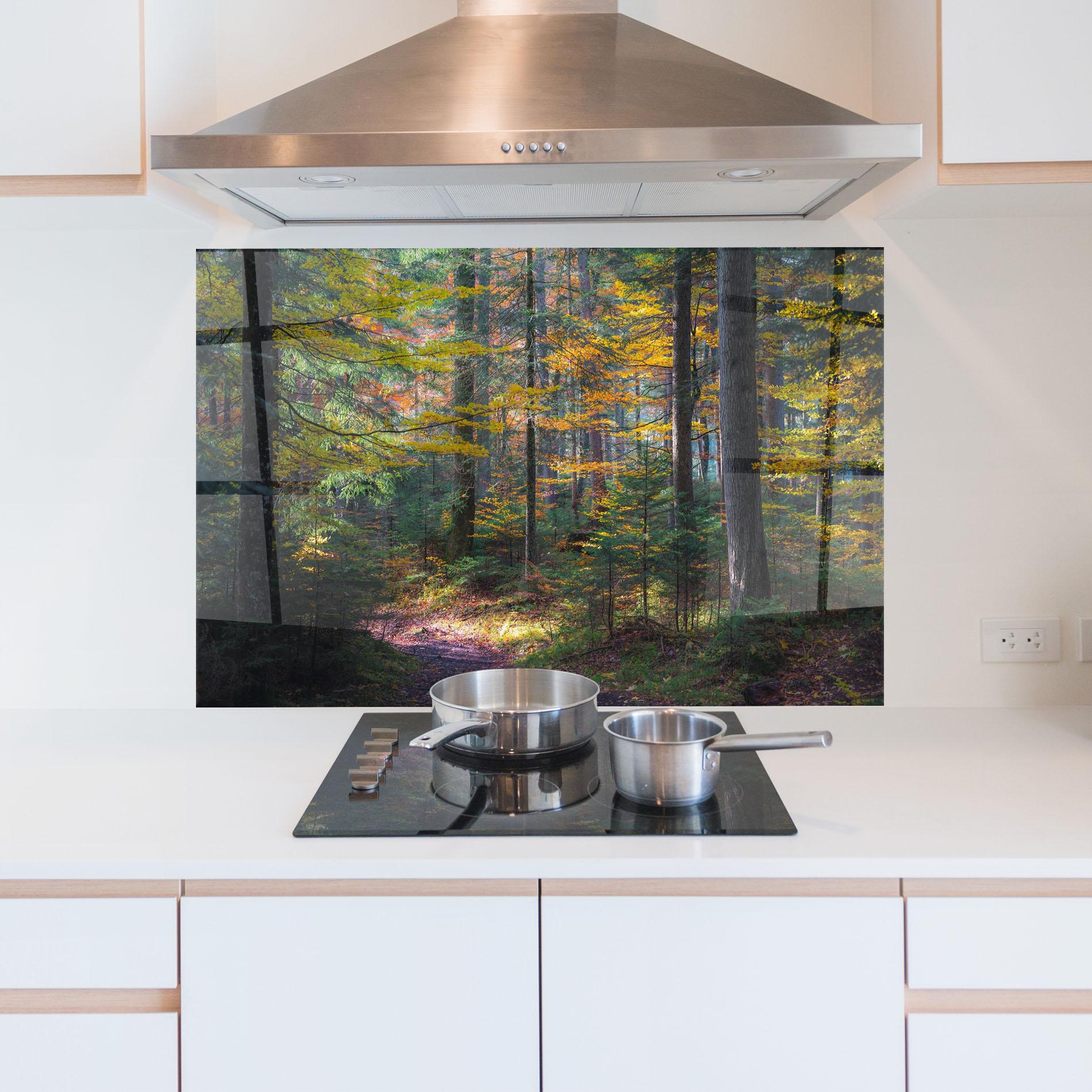 Panou Sticla Bucatarie Dreamy Path Dorest mockup 5