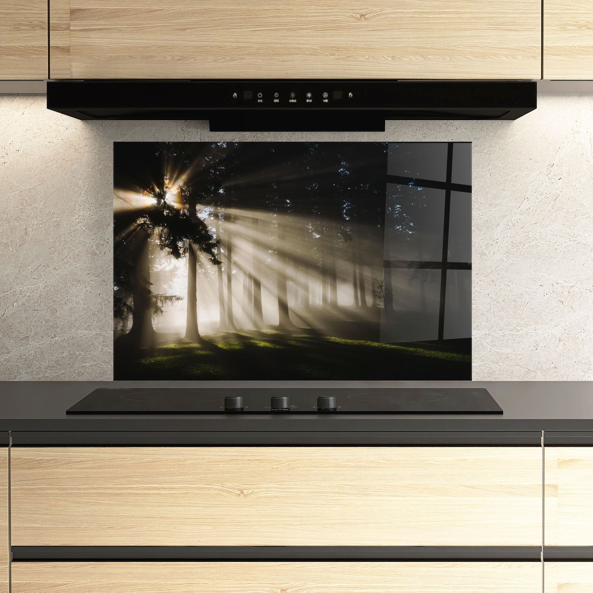 Forest Foggy Daylight mockup 3