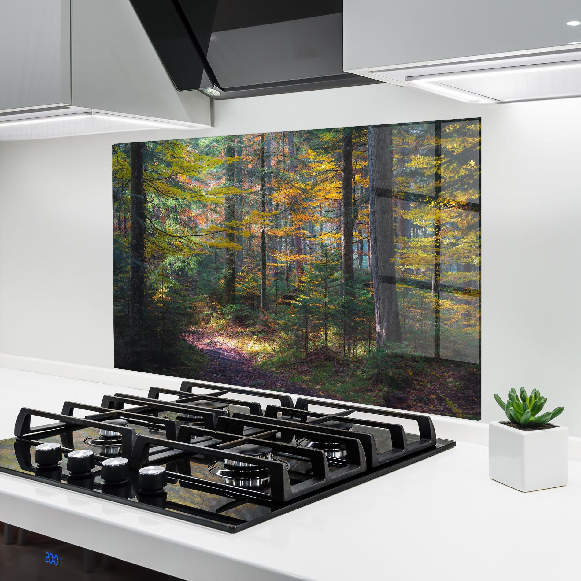 Panou Sticla Bucatarie Dreamy Path Dorest mockup 6