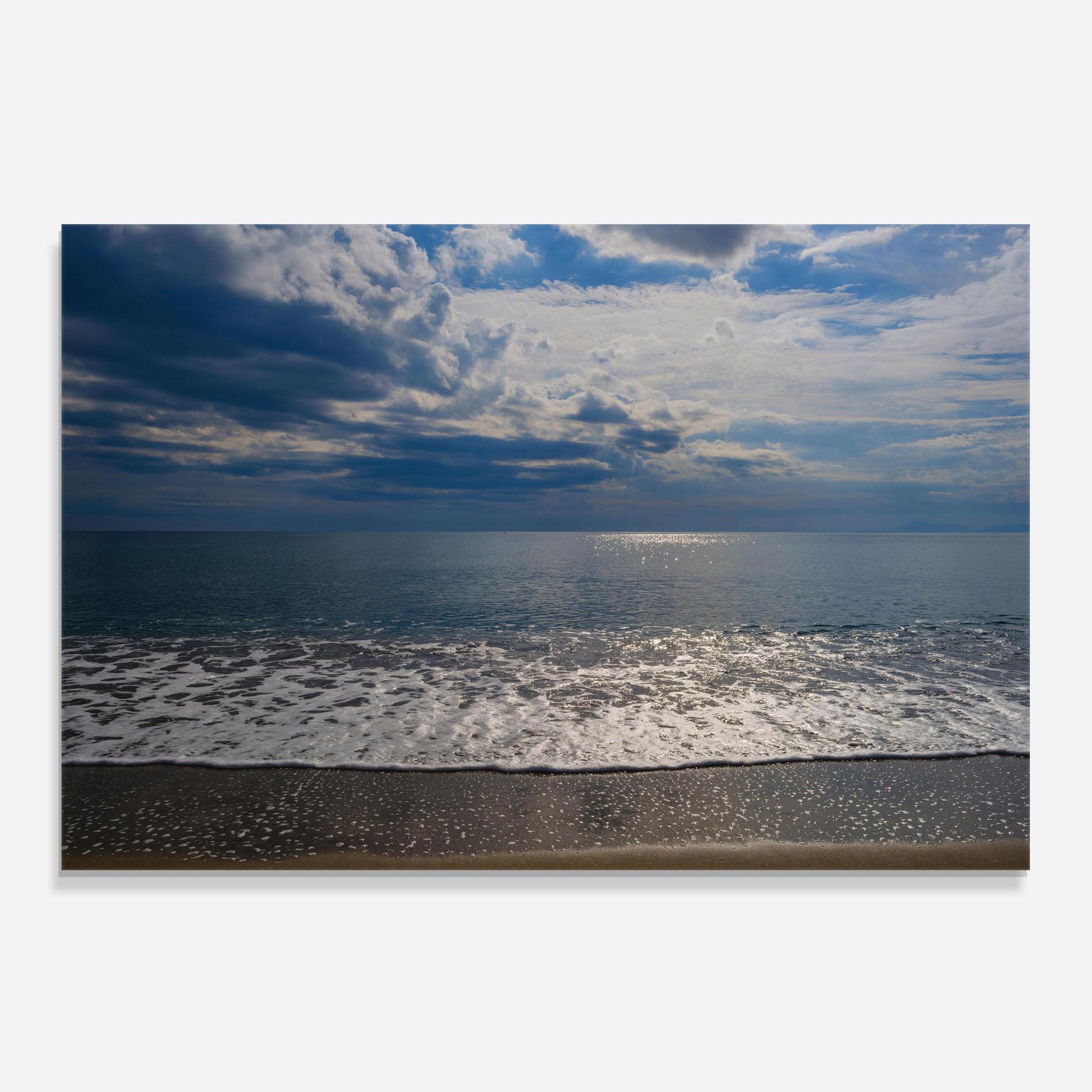 Panou Sticla Bucatarie Blue Cream Beach mockup 0