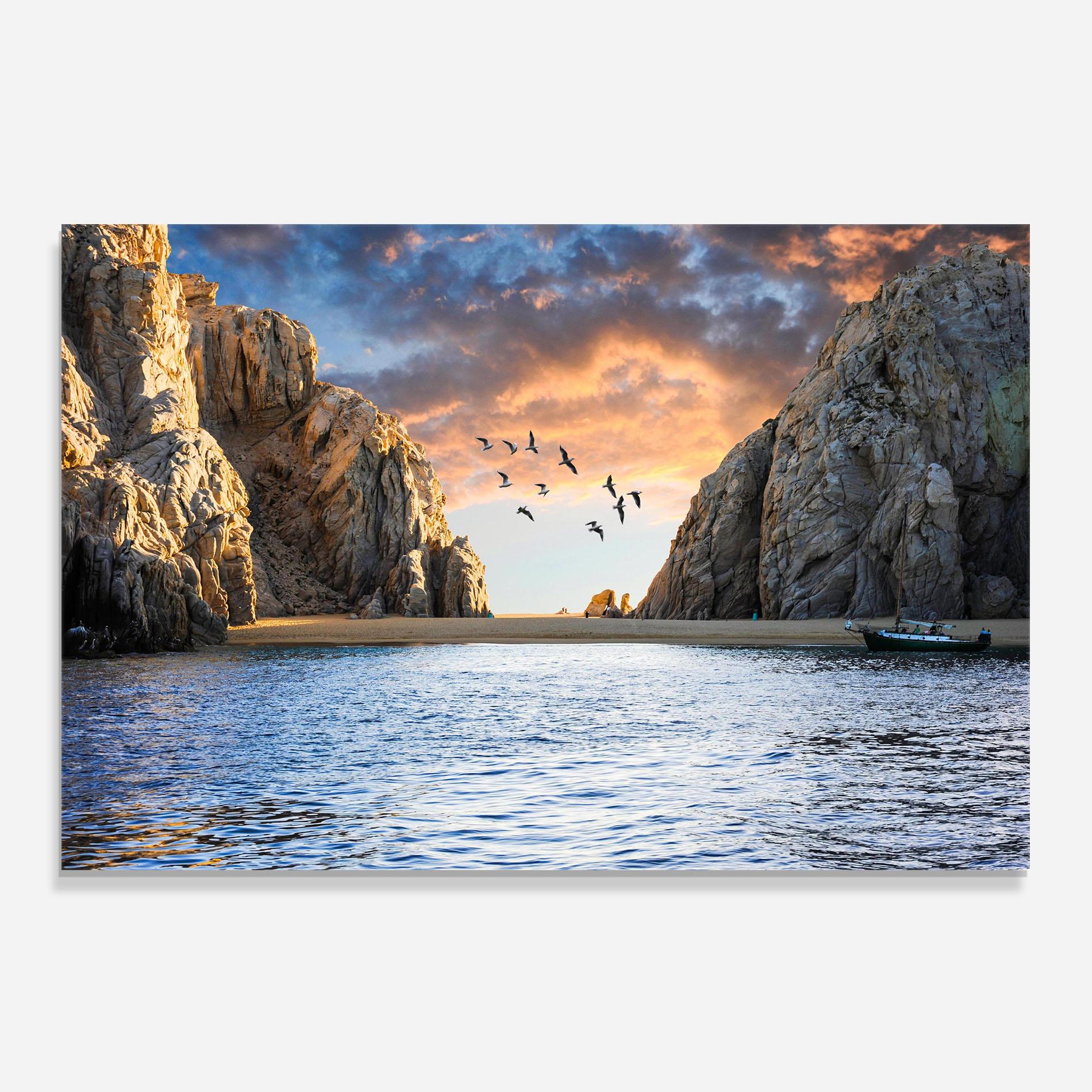 Panou Sticla Bucatarie Lover S Beach mockup 0