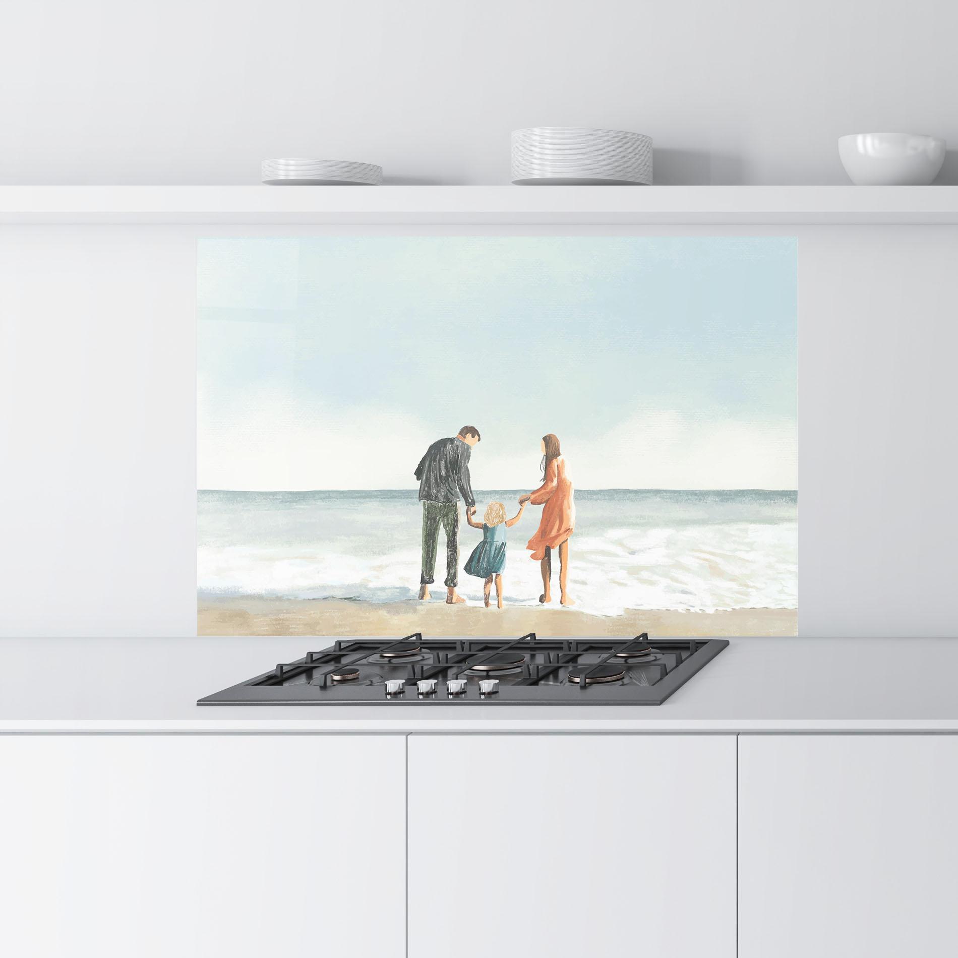 Panou Sticla Bucatarie Beach Family mockup 9