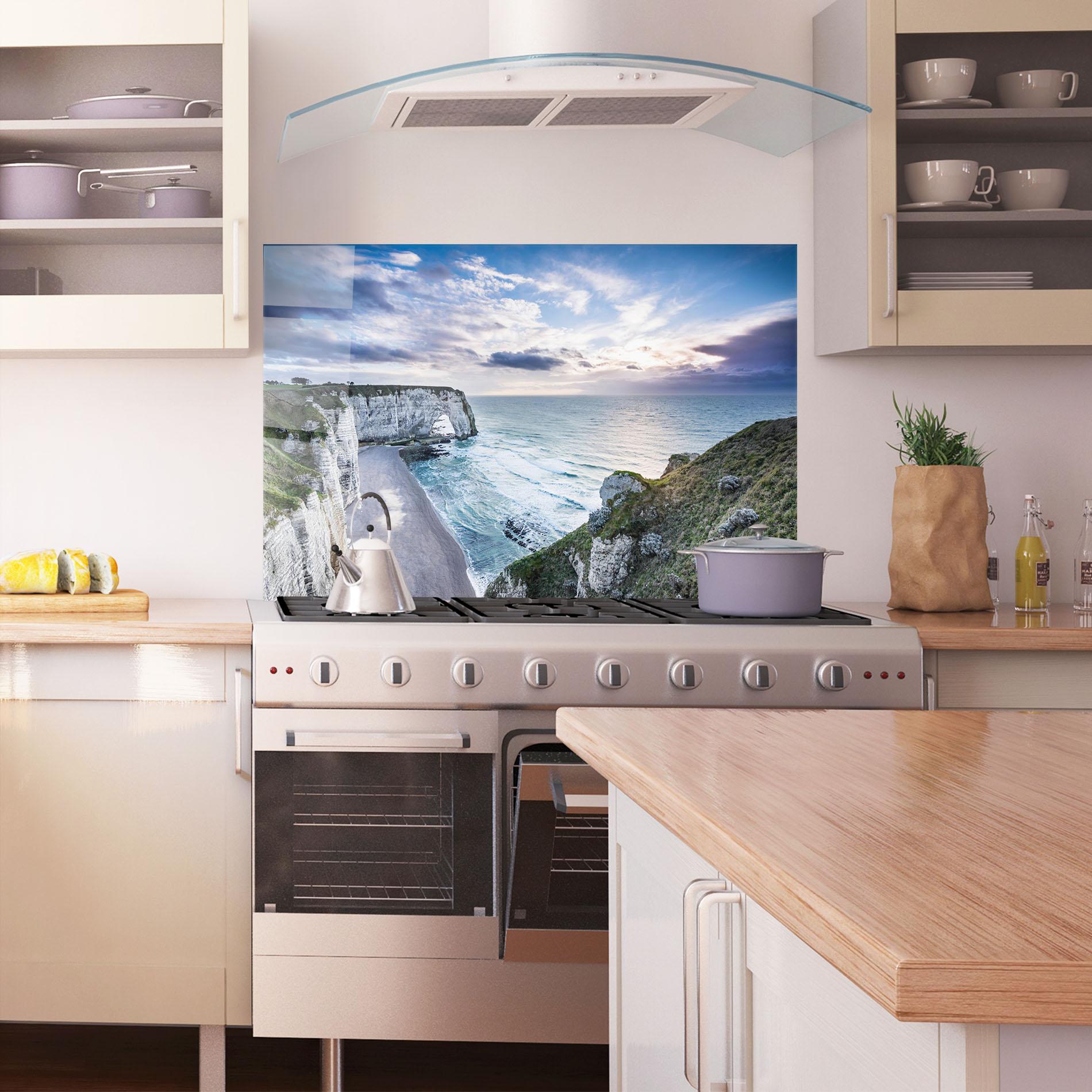 Panou Sticla Bucatarie Etretat View mockup 1
