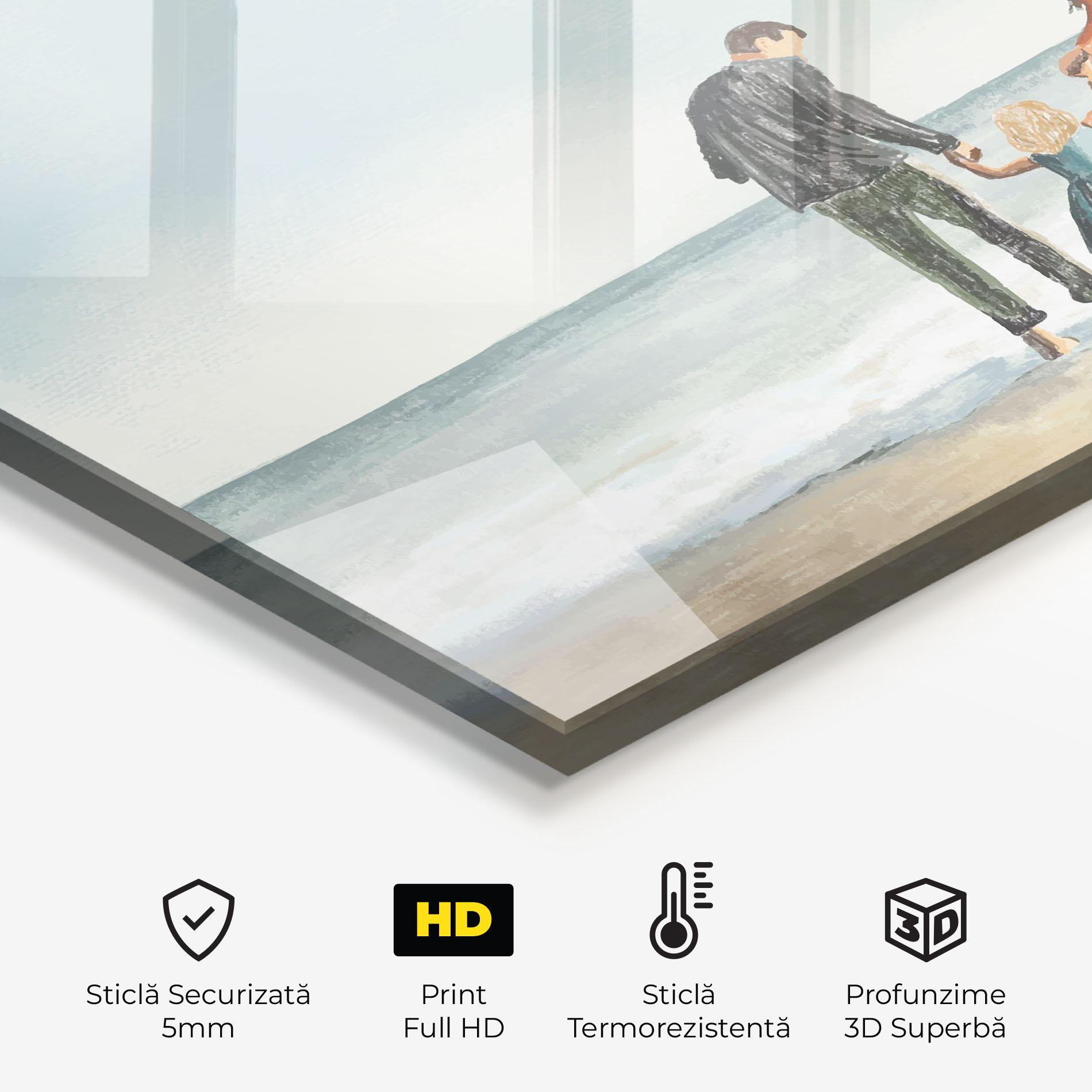 Panou Sticla Bucatarie Beach Family mockup 2