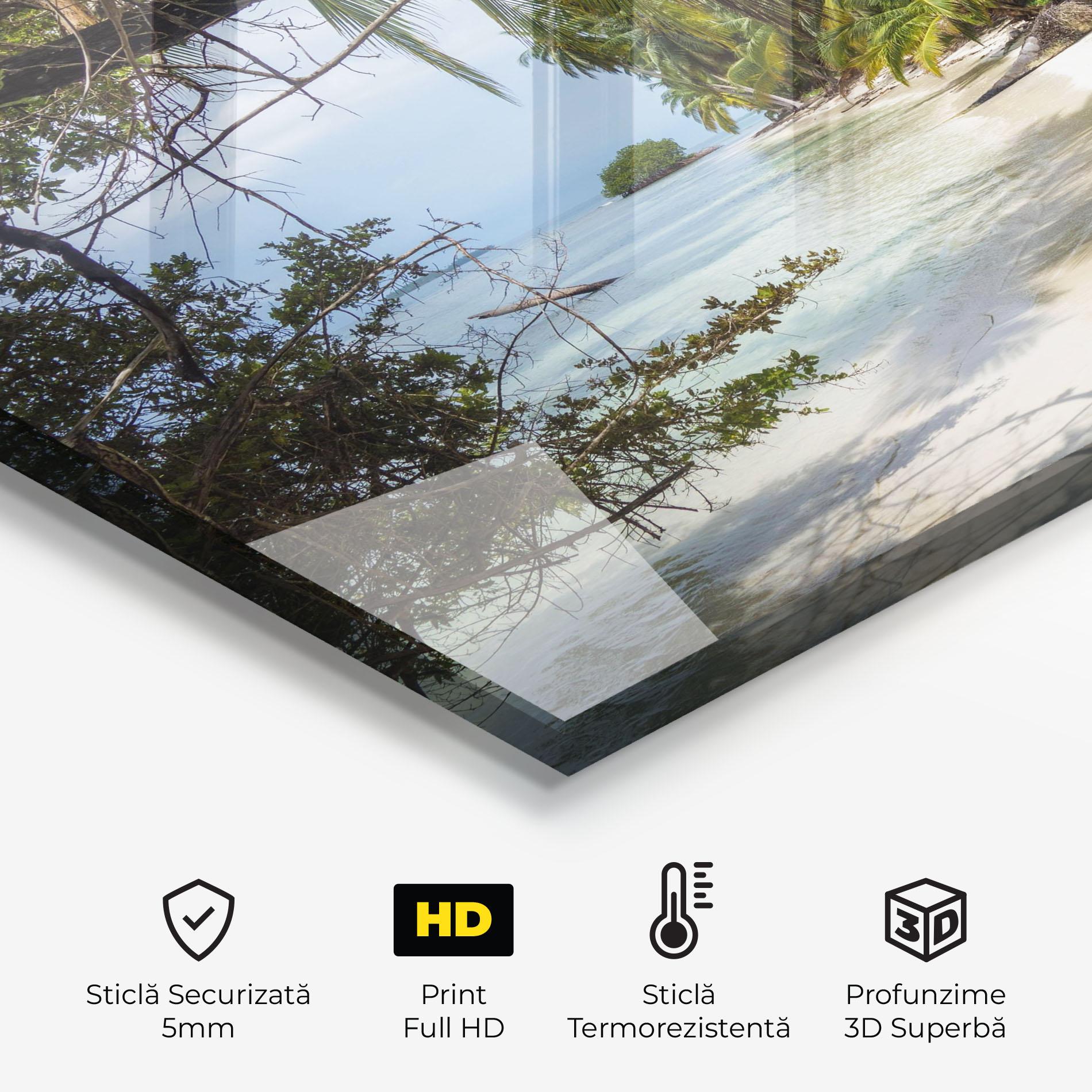 Panou Sticla Bucatarie Island Beach mockup 2