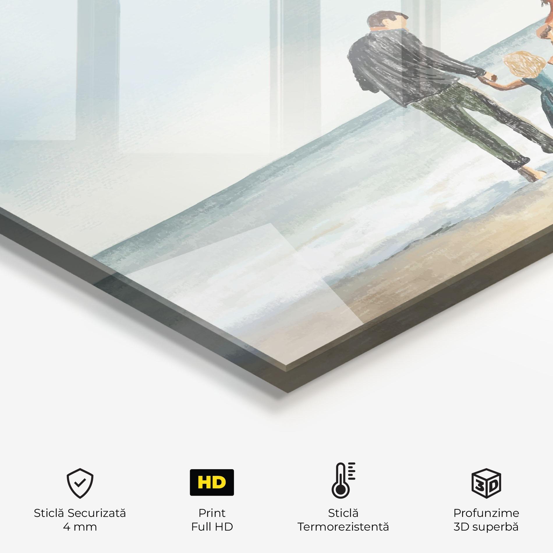 Panou Sticla Bucatarie Beach Family mockup 2