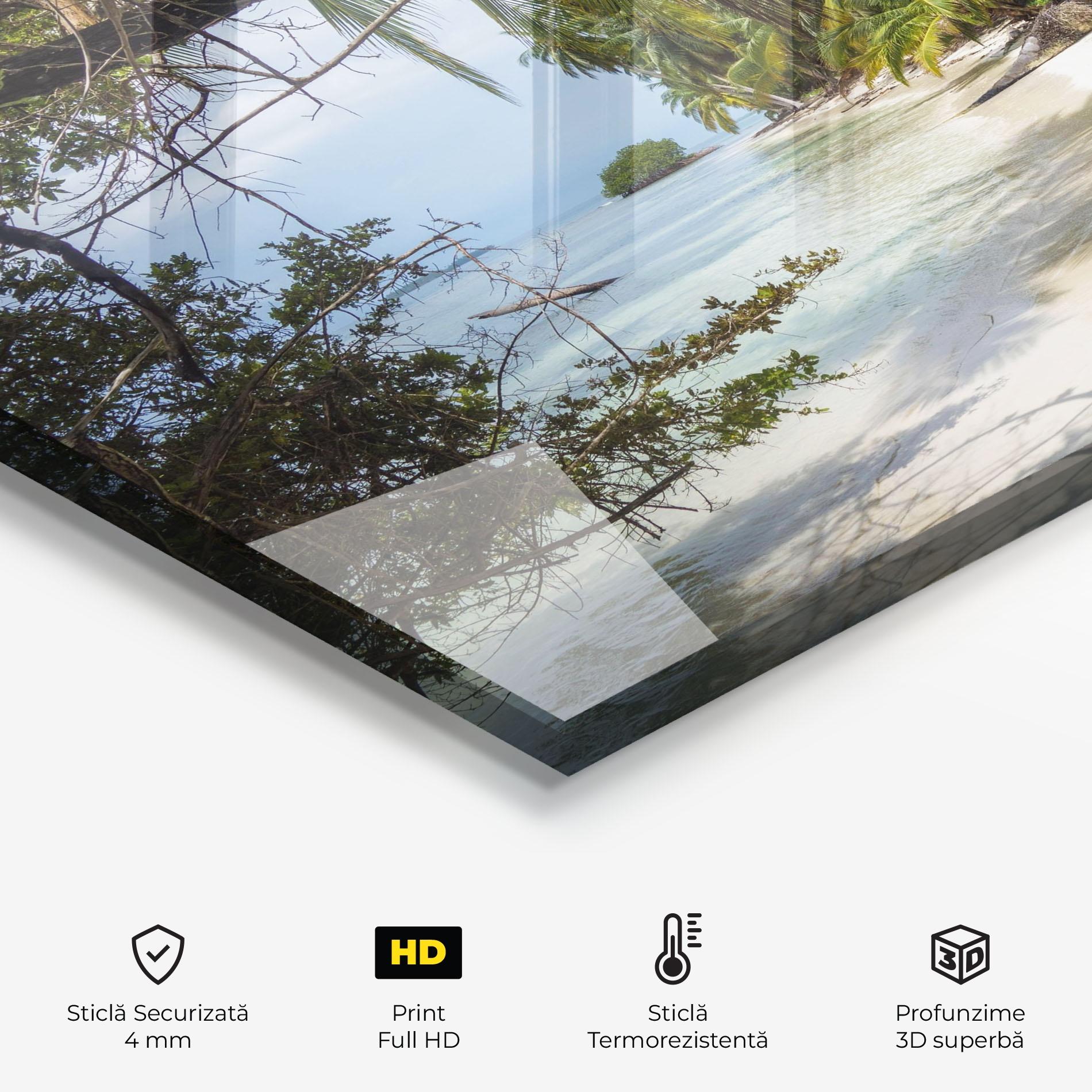 Panou Sticla Bucatarie Island Beach mockup 2