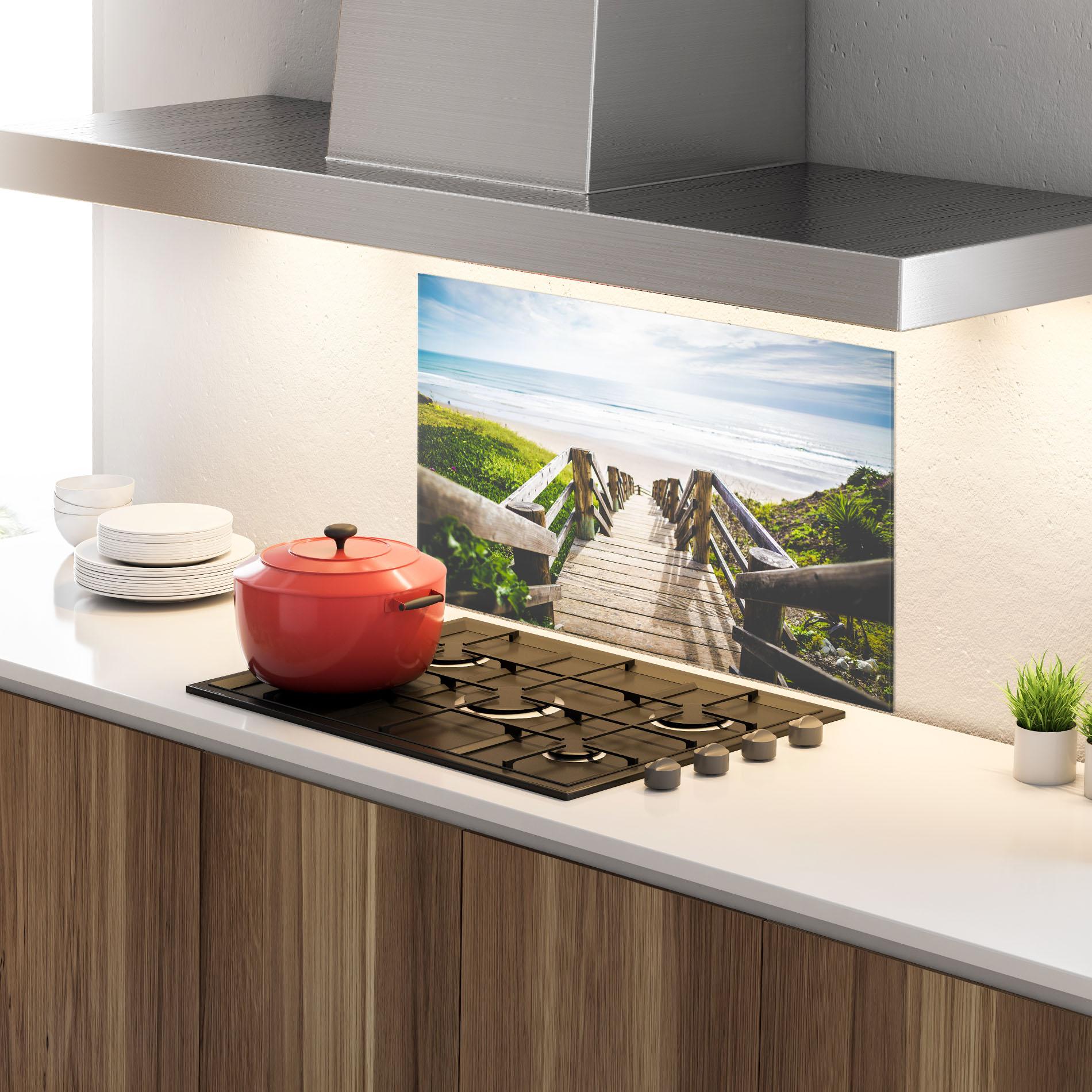 Panou Sticla Bucatarie Beach Road mockup 4