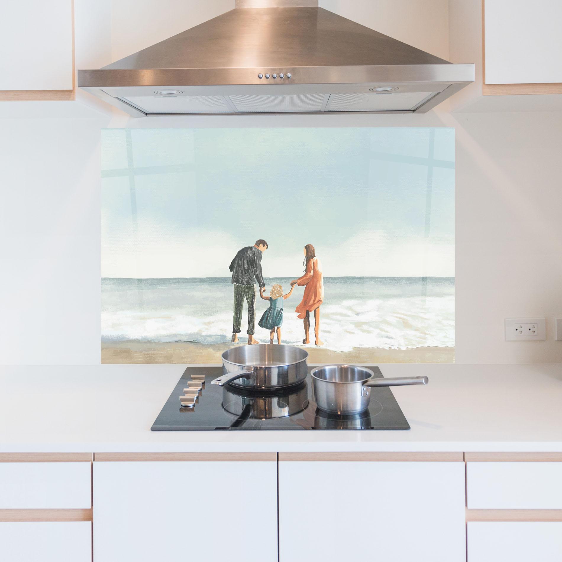 Panou Sticla Bucatarie Beach Family mockup 5