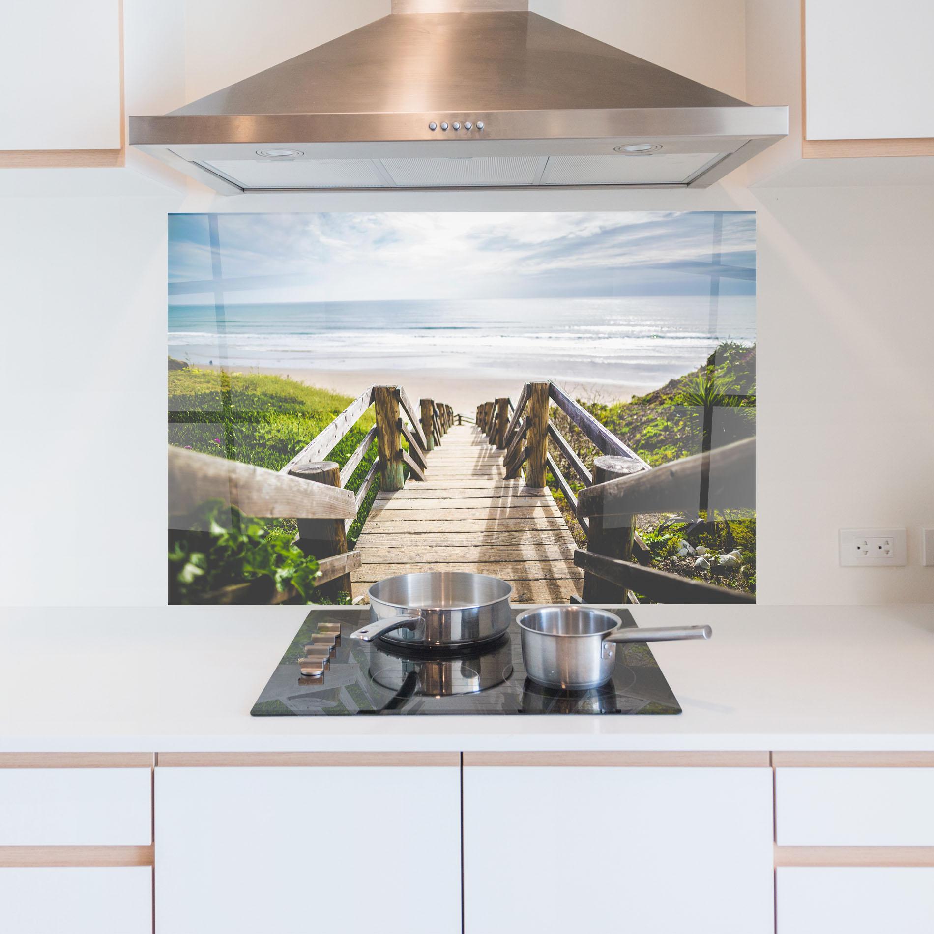 Panou Sticla Bucatarie Beach Road mockup 5