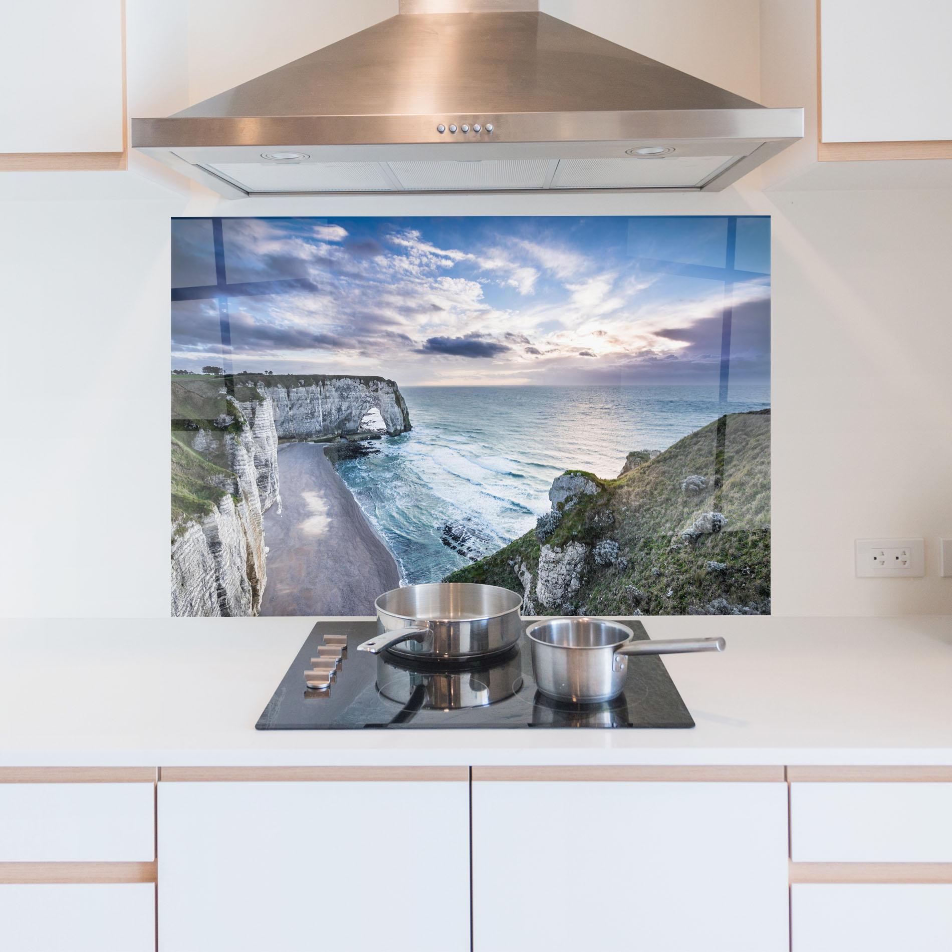 Panou Sticla Bucatarie Etretat View mockup 5