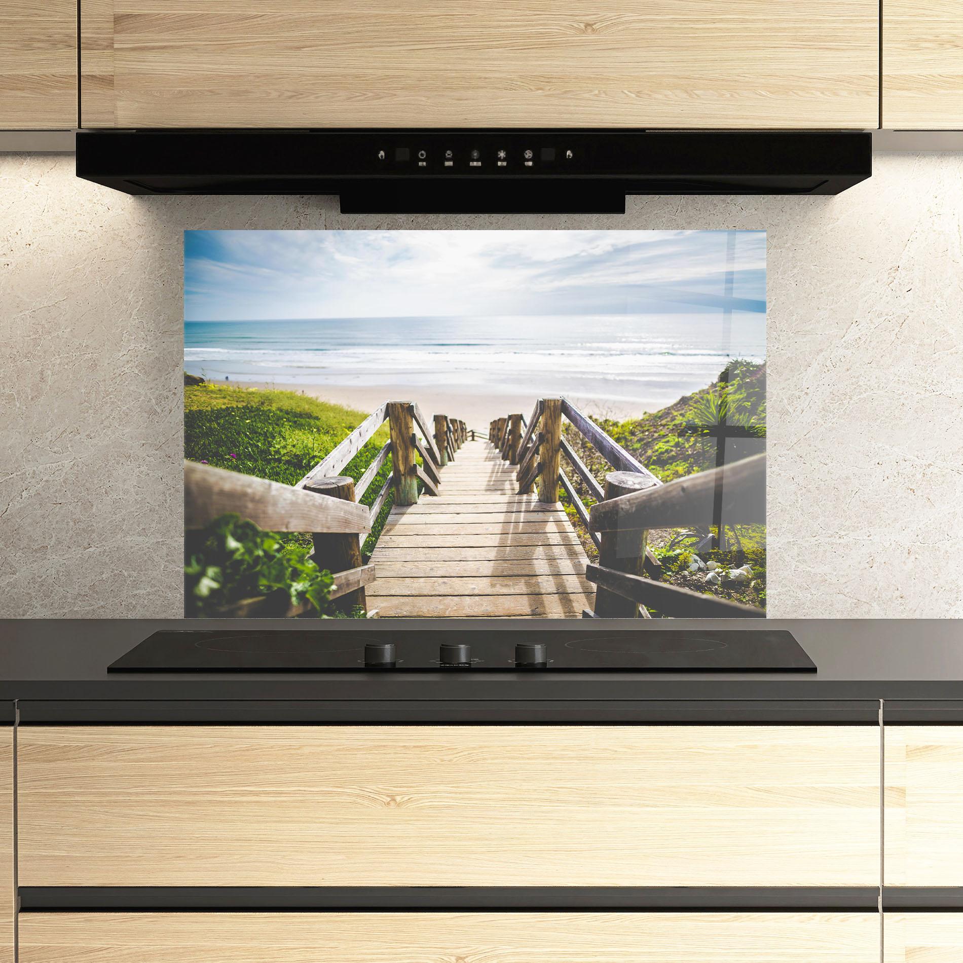 Panou Sticla Bucatarie Beach Road mockup 3