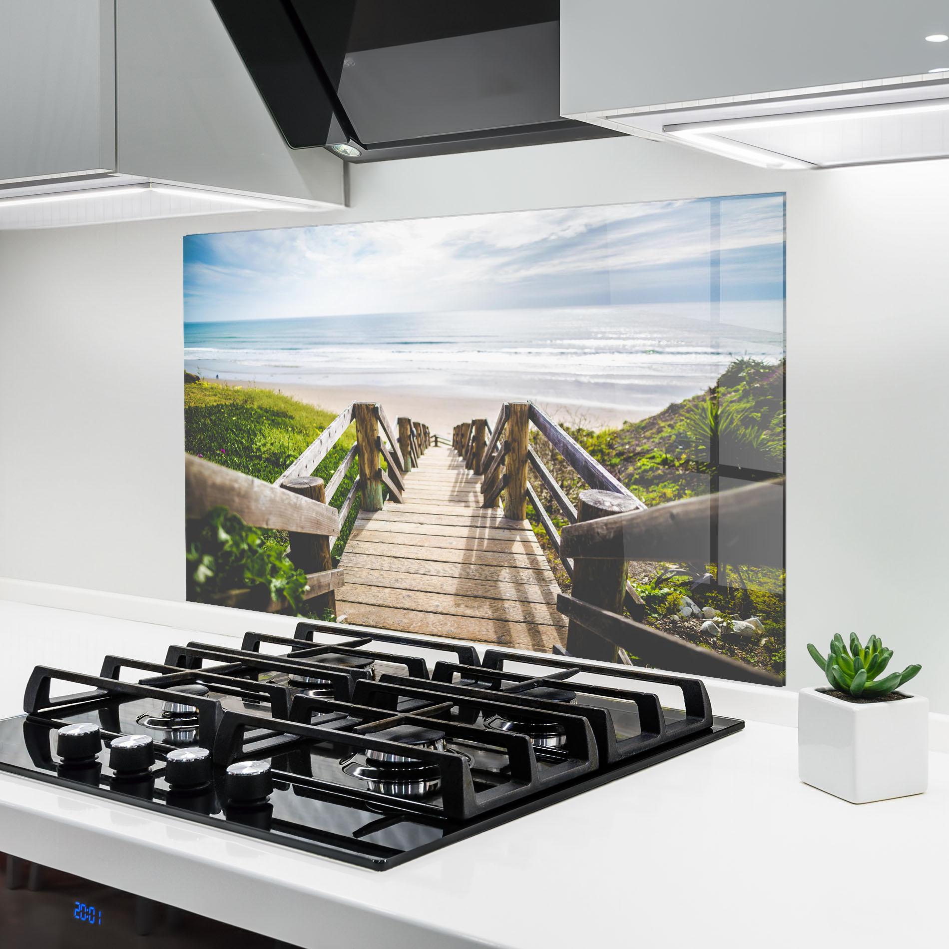 Panou Sticla Bucatarie Beach Road mockup 6