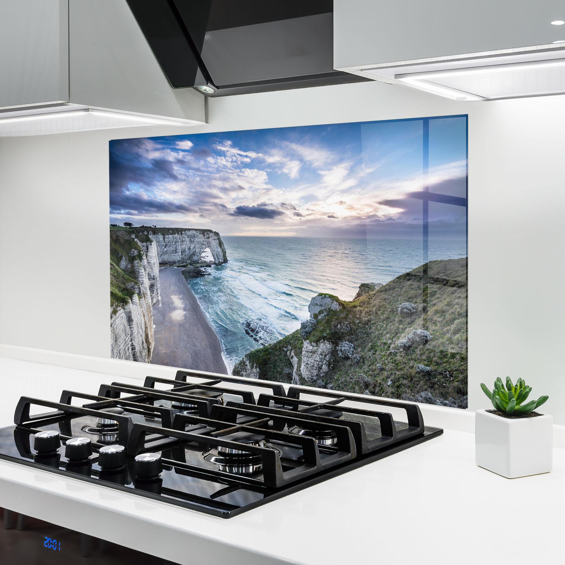 Panou Sticla Bucatarie Etretat View mockup 6