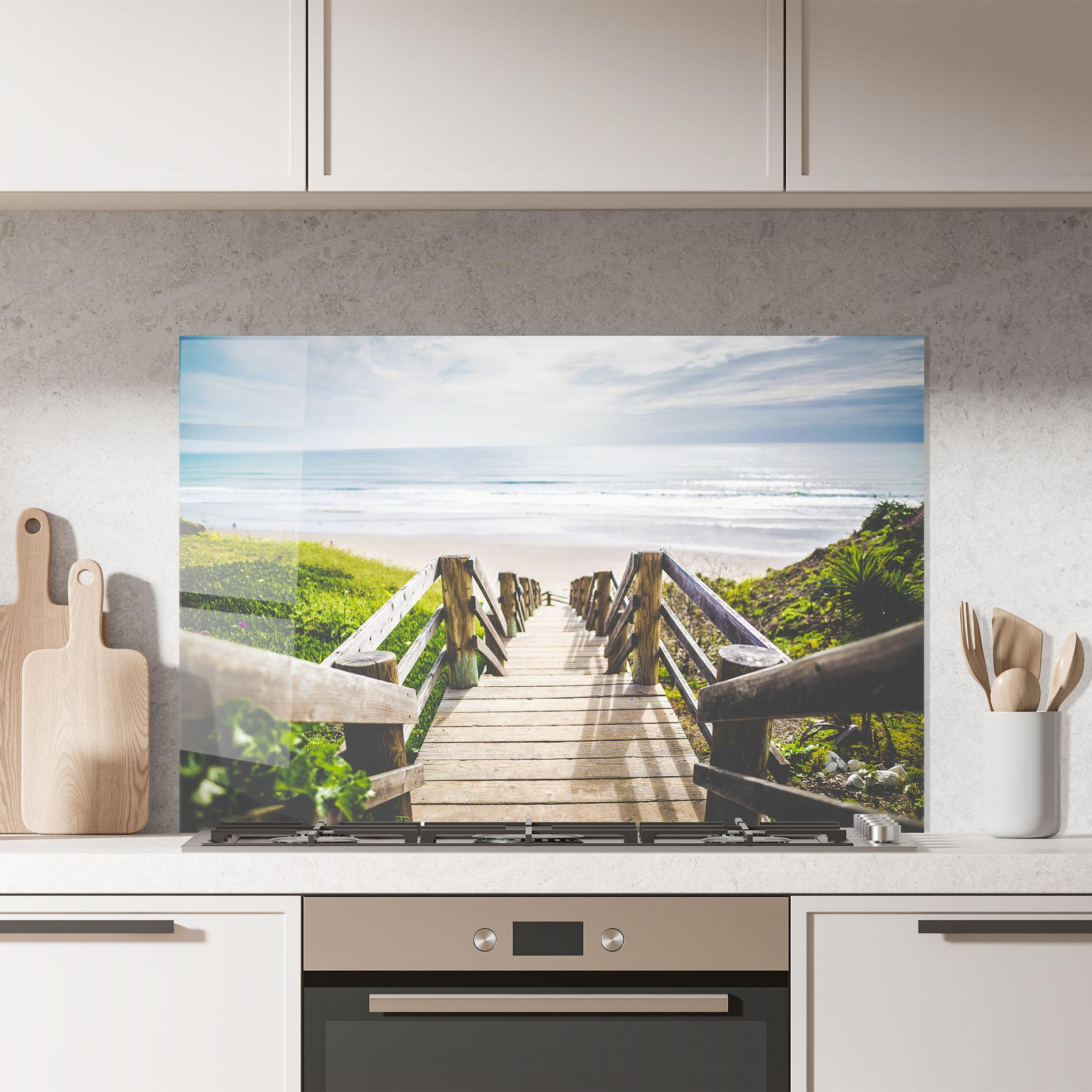 Panou Sticla Bucatarie Beach Road mockup 7