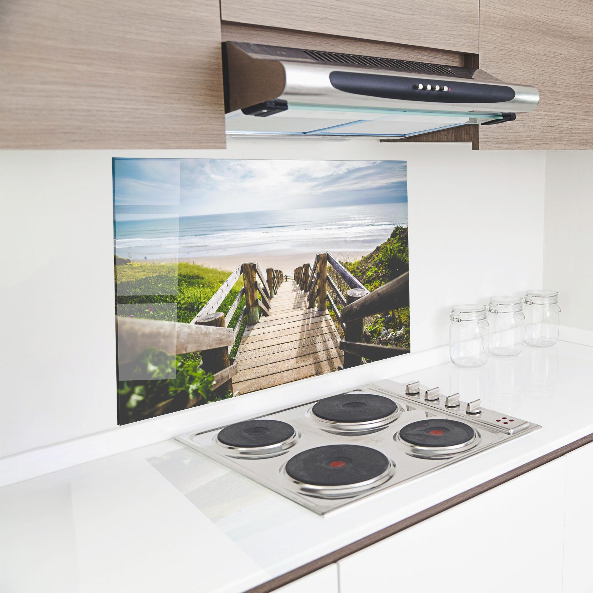 Panou Sticla Bucatarie Beach Road mockup 8