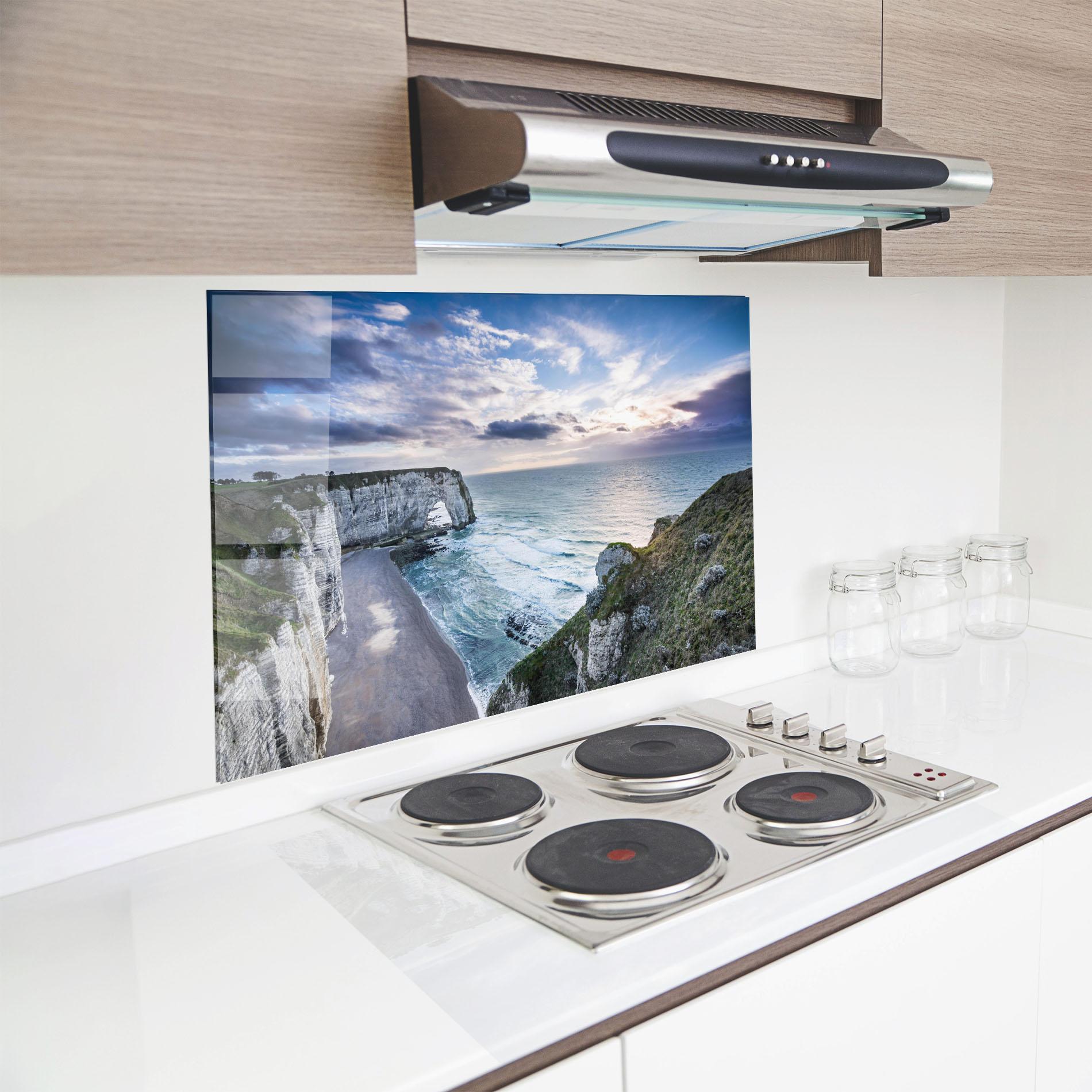 Panou Sticla Bucatarie Etretat View mockup 8